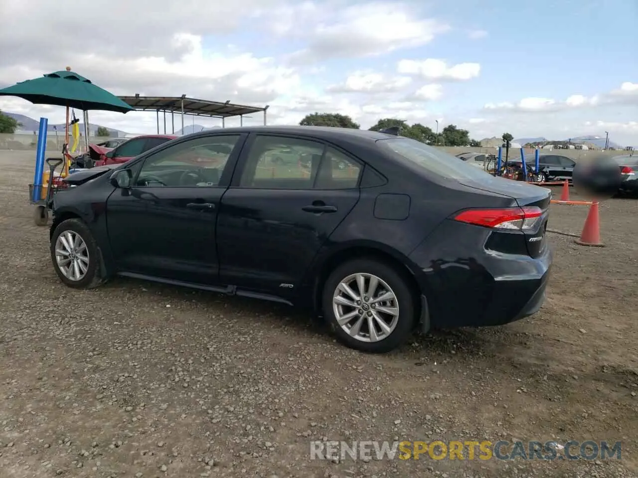 2 fotografías del automóvil dañado JTDBDMHEXR3011913 TOYOTA COROLLA 2024