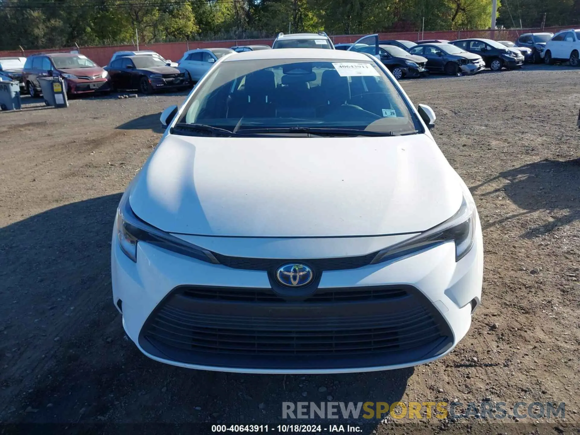 12 fotografías del automóvil dañado JTDBDMHEXRJ007307 TOYOTA COROLLA 2024