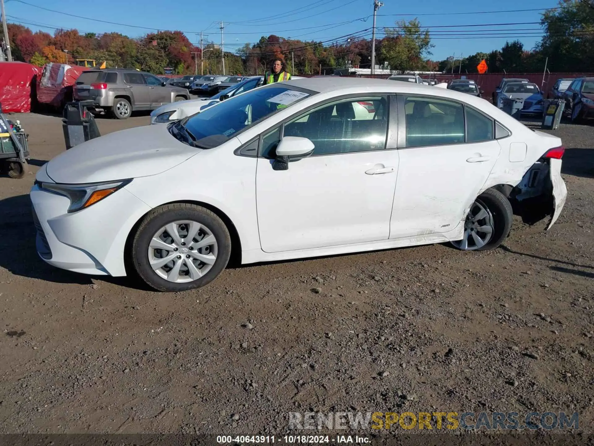 14 fotografías del automóvil dañado JTDBDMHEXRJ007307 TOYOTA COROLLA 2024