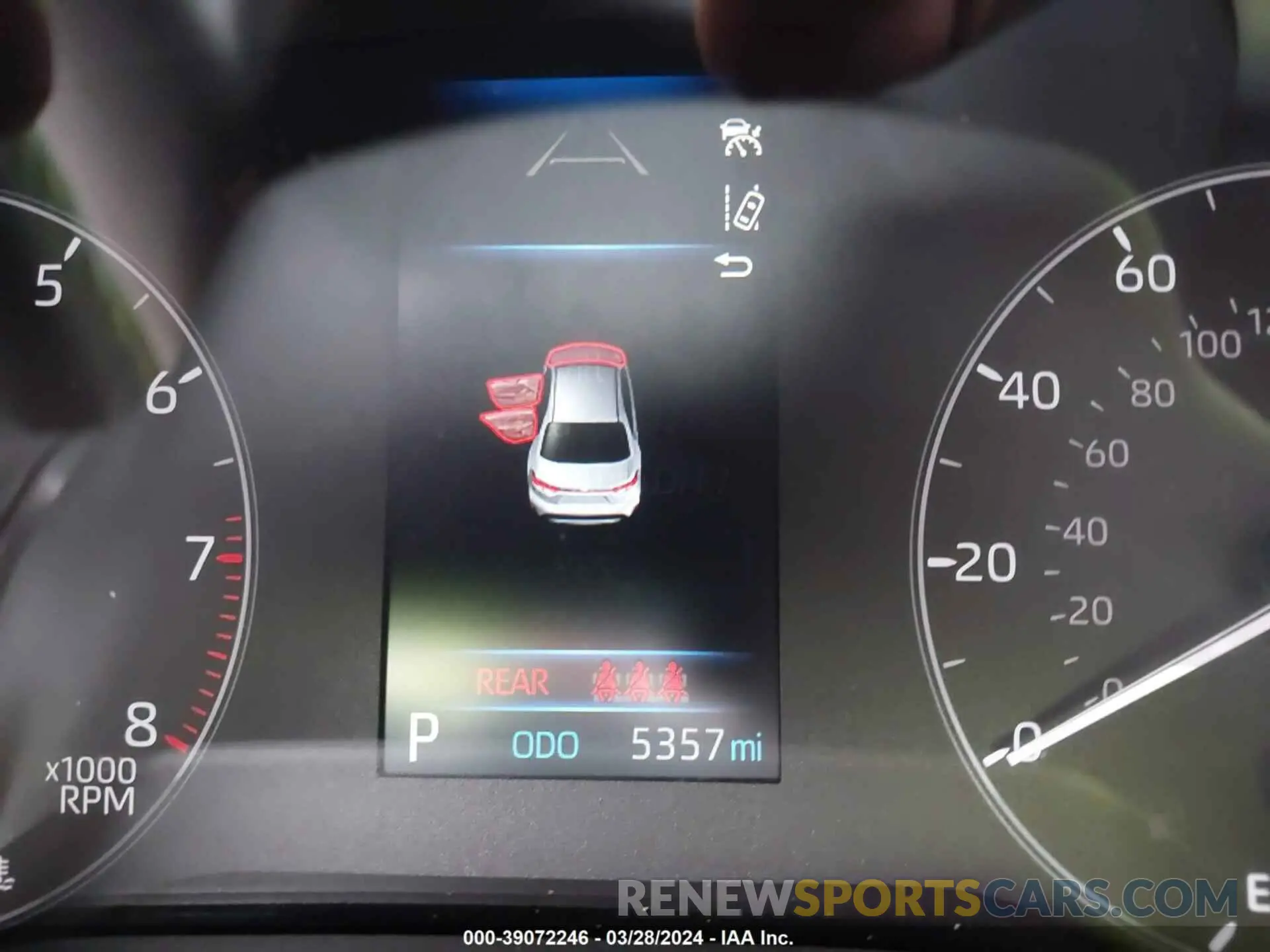15 fotografías del automóvil dañado JTDP4MCE1R3520396 TOYOTA COROLLA 2024
