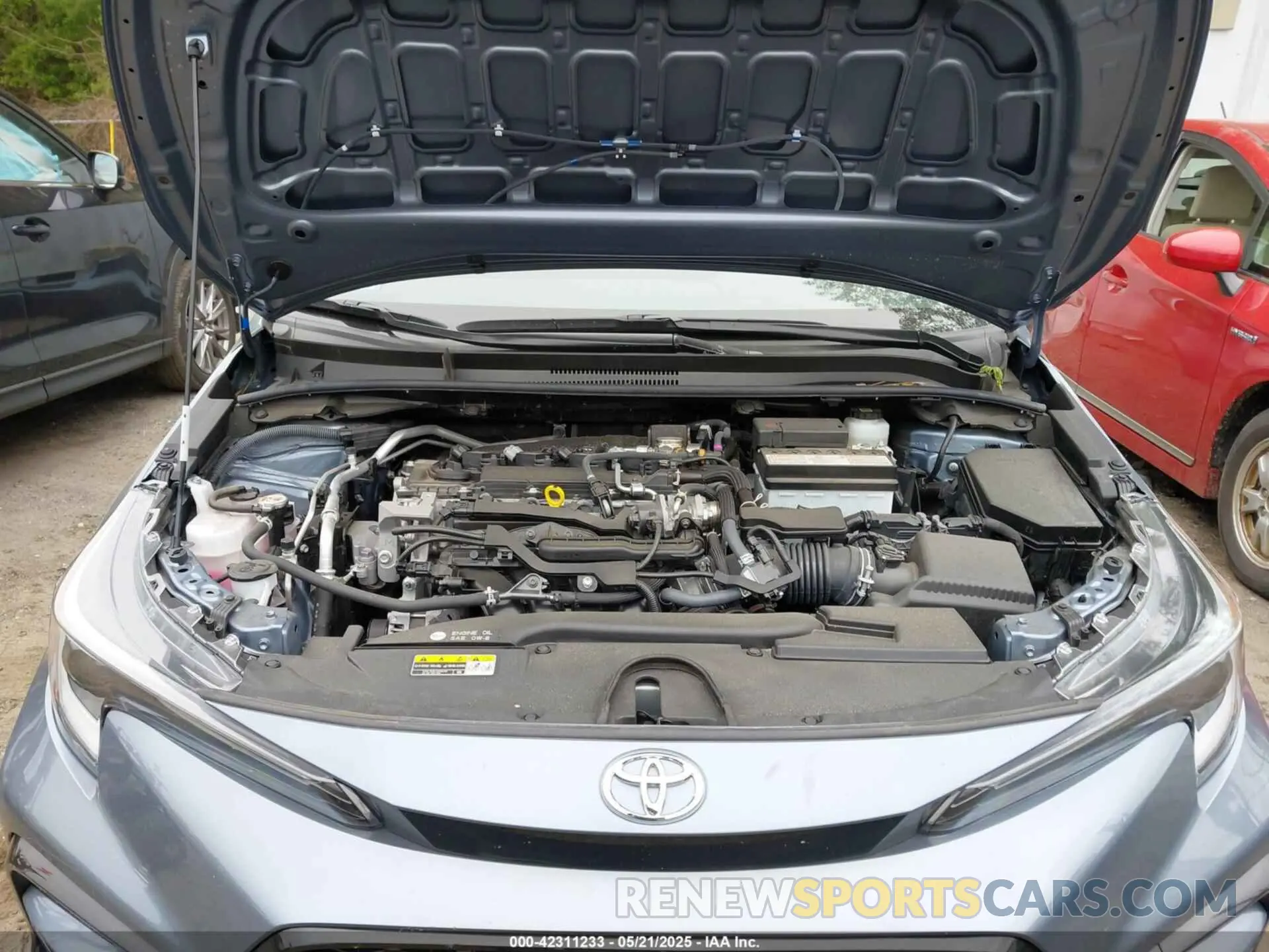 10 fotografías del automóvil dañado JTDP4MCE4R3520585 TOYOTA COROLLA 2024