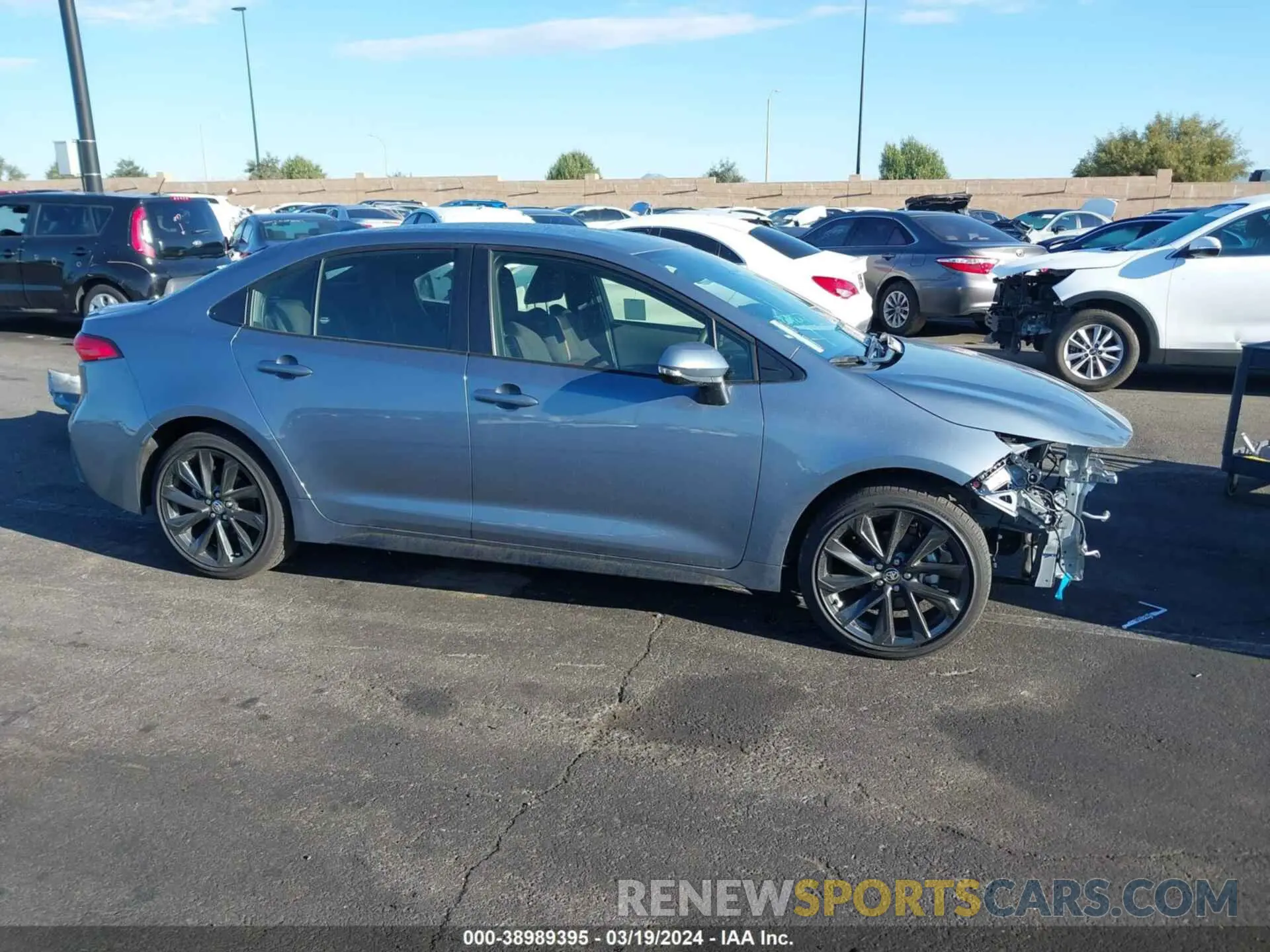 14 fotografías del automóvil dañado JTDS4MCE1R3521171 TOYOTA COROLLA 2024