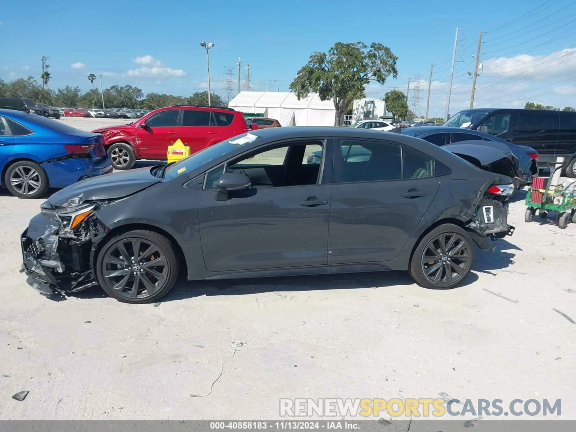 14 fotografías del automóvil dañado JTDS4MCE2R3519753 TOYOTA COROLLA 2024
