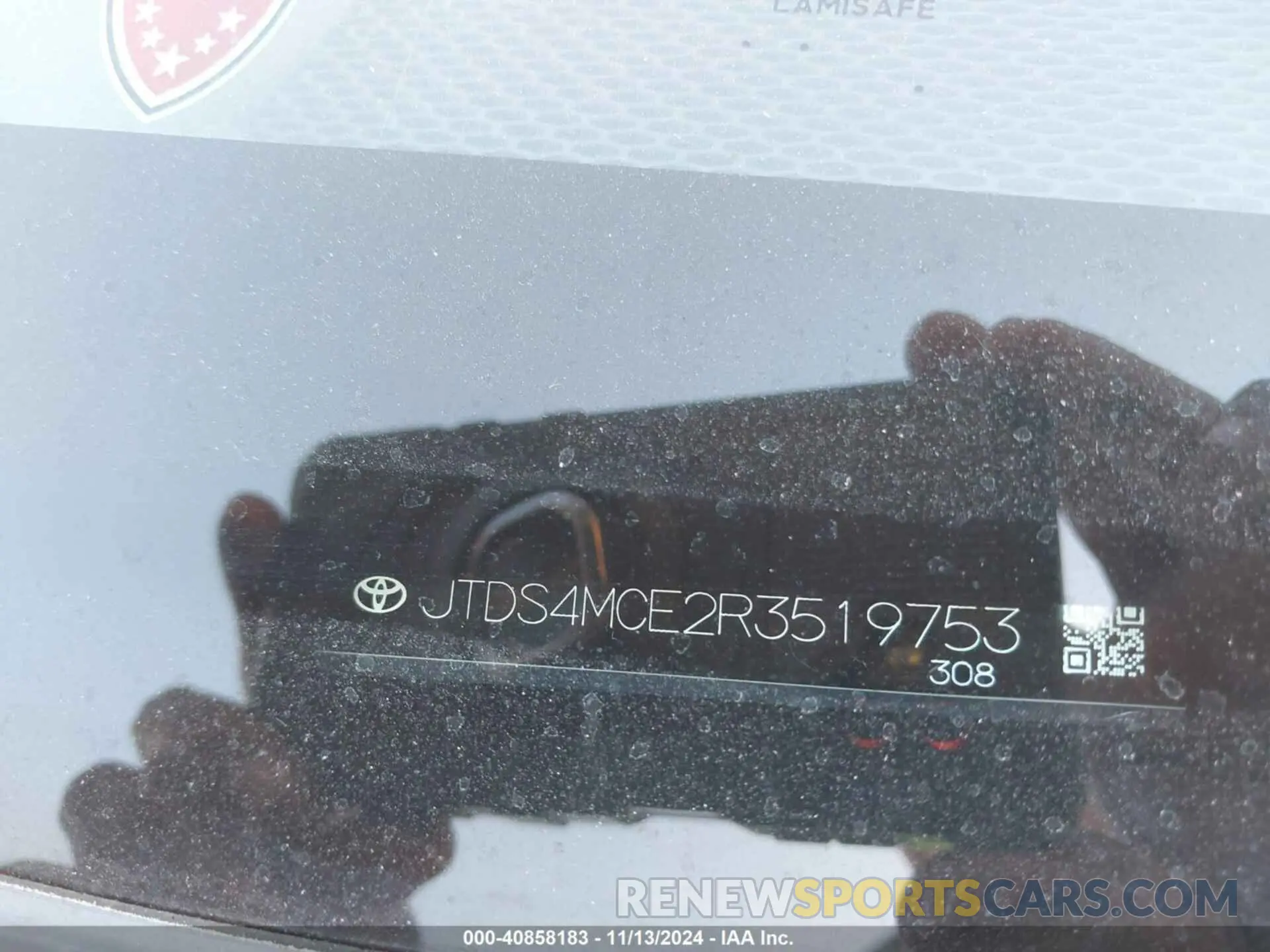 9 fotografías del automóvil dañado JTDS4MCE2R3519753 TOYOTA COROLLA 2024