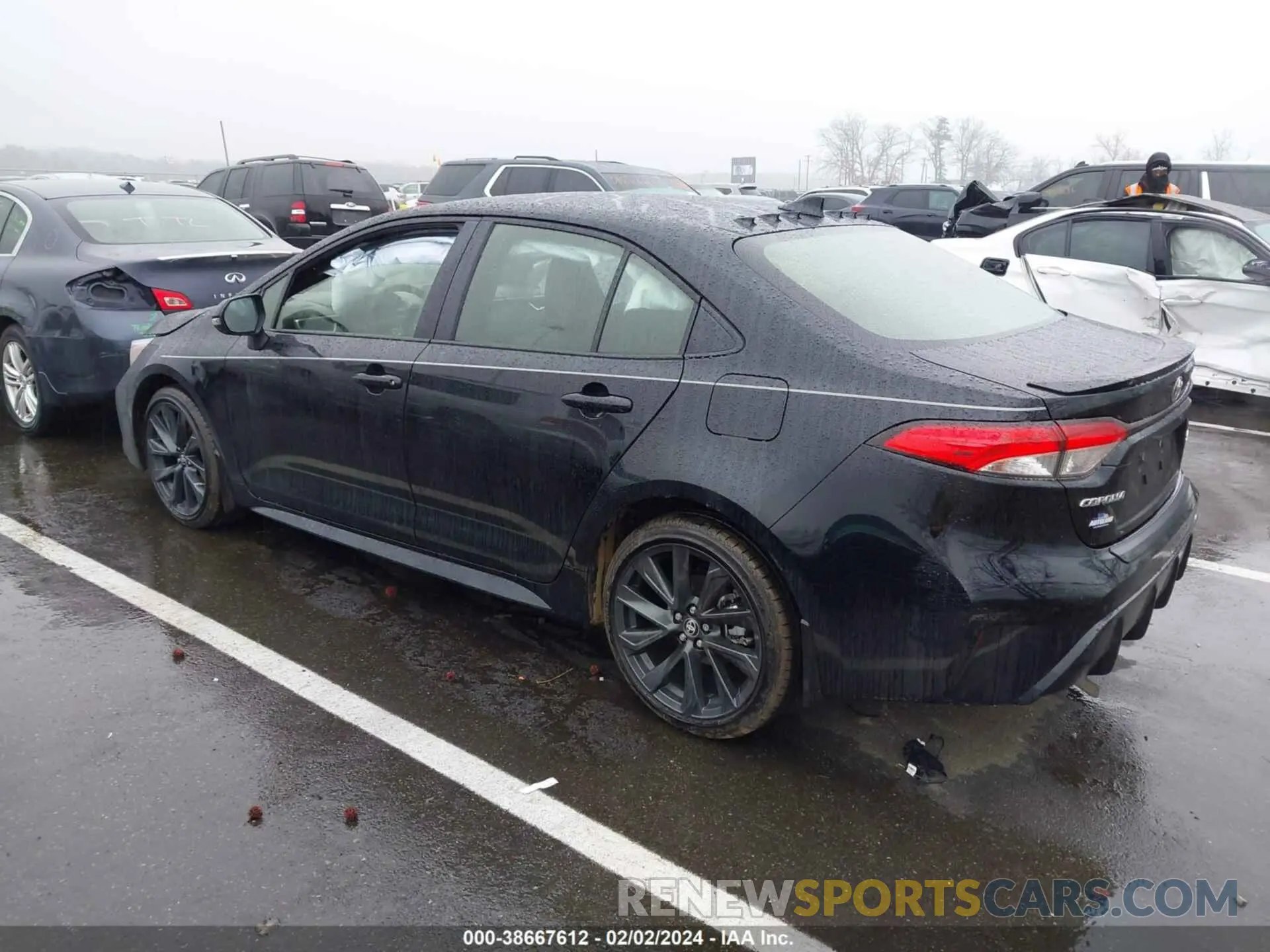 3 fotografías del automóvil dañado JTDS4MCE2RJ104184 TOYOTA COROLLA 2024