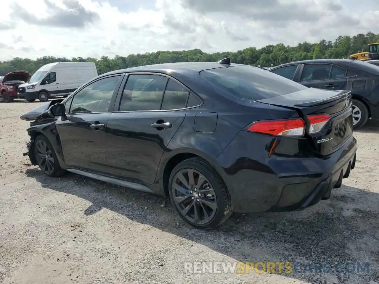 2 fotografías del automóvil dañado JTDS4MCE6RJ106228 TOYOTA COROLLA 2024