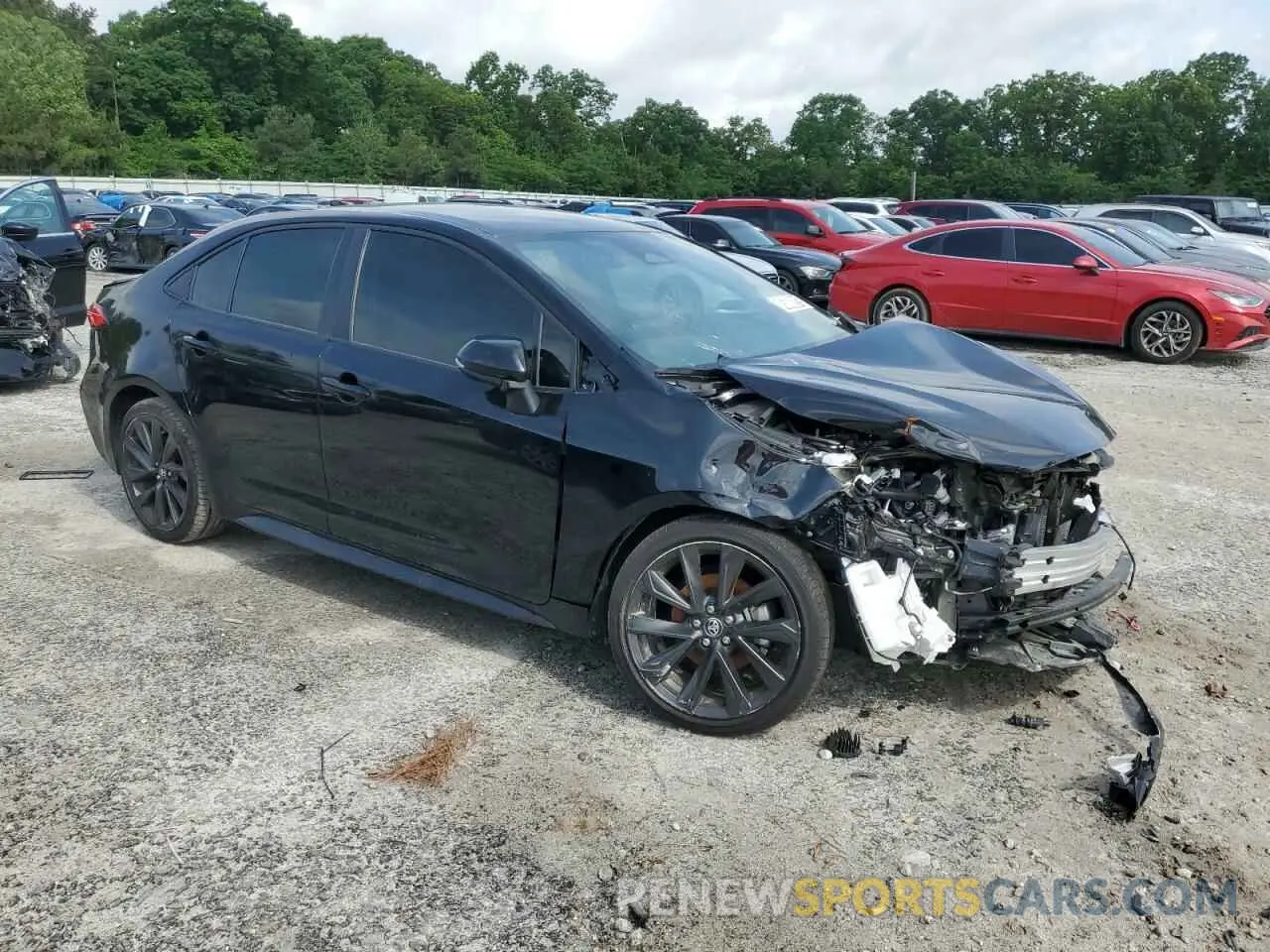 4 fotografías del automóvil dañado JTDS4MCE6RJ106228 TOYOTA COROLLA 2024