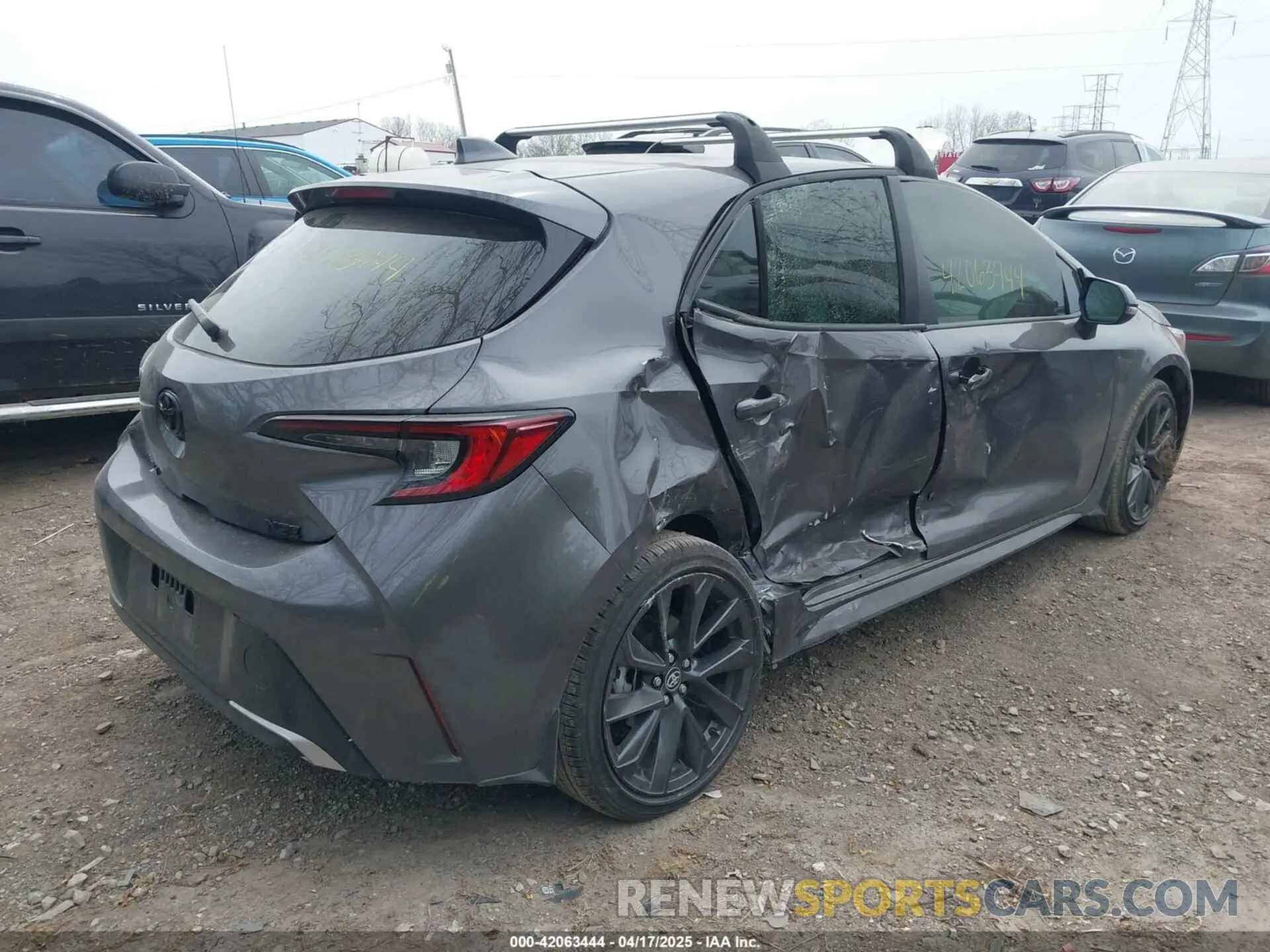 4 fotografías del automóvil dañado JTNC4MBE0R3232297 TOYOTA COROLLA 2024