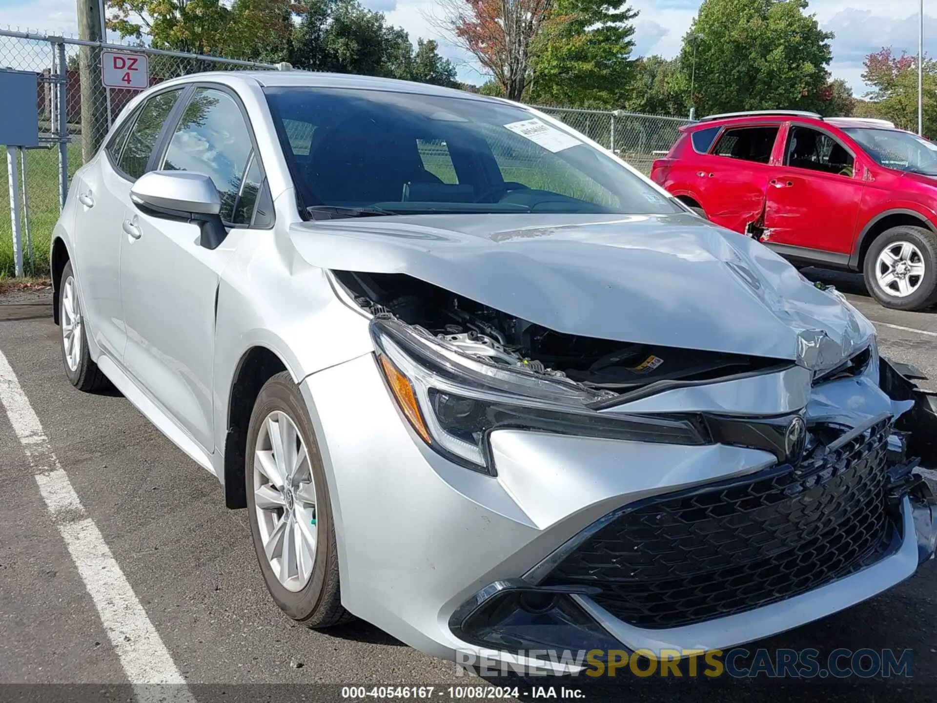 1 fotografías del automóvil dañado JTND4MBE4R3222473 TOYOTA COROLLA 2024