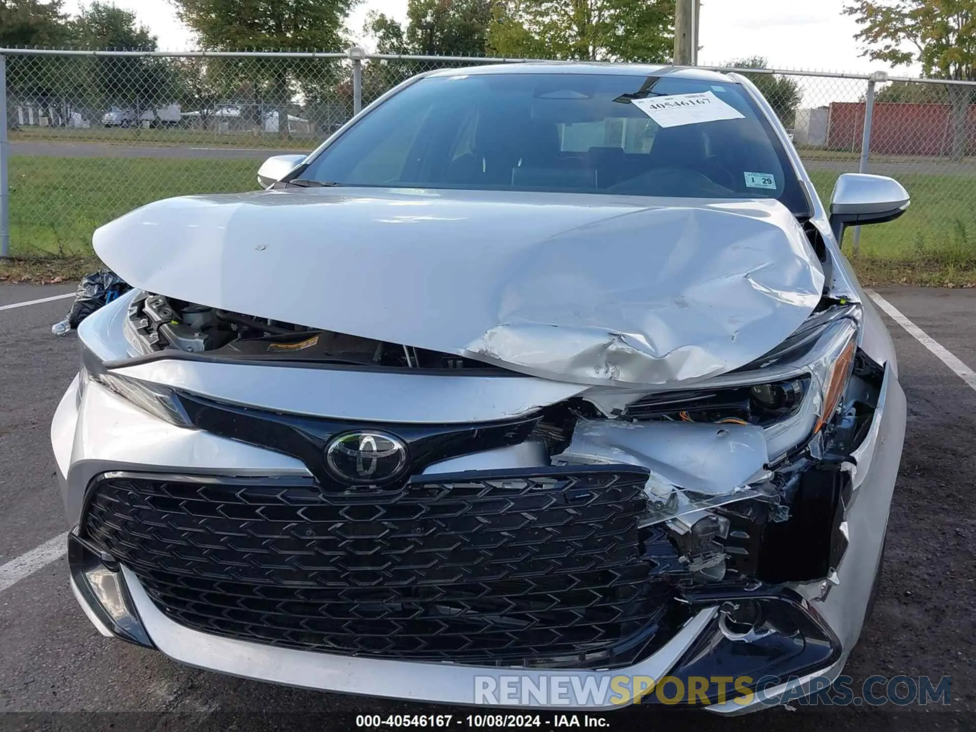 6 fotografías del automóvil dañado JTND4MBE4R3222473 TOYOTA COROLLA 2024