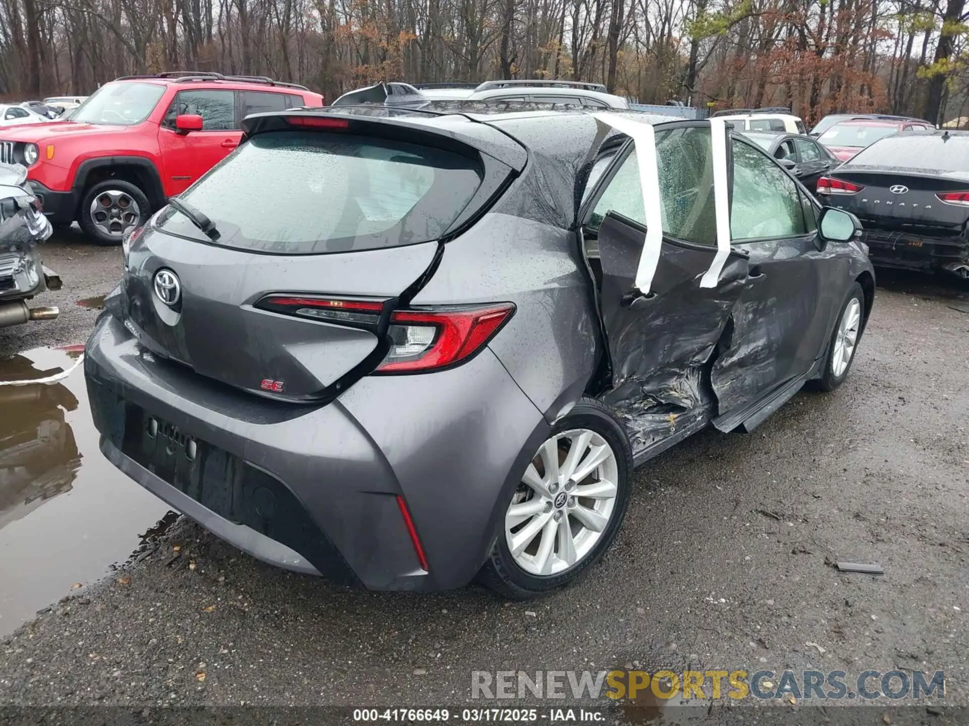 4 fotografías del automóvil dañado JTND4MBE5R3222322 TOYOTA COROLLA 2024