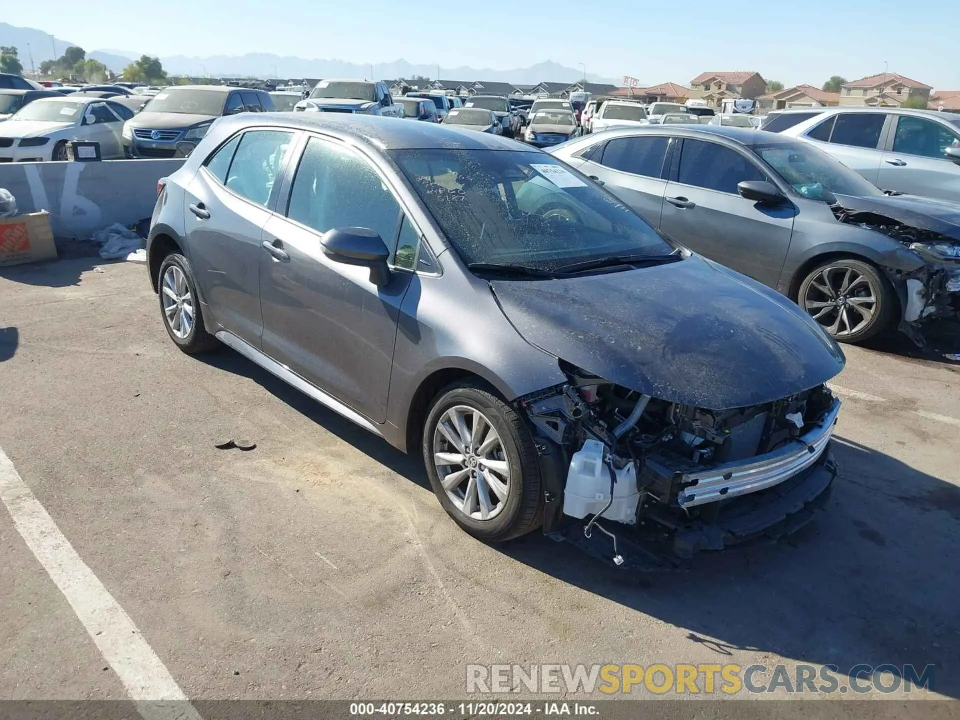1 fotografías del automóvil dañado JTND4MBE9R3225787 TOYOTA COROLLA 2024