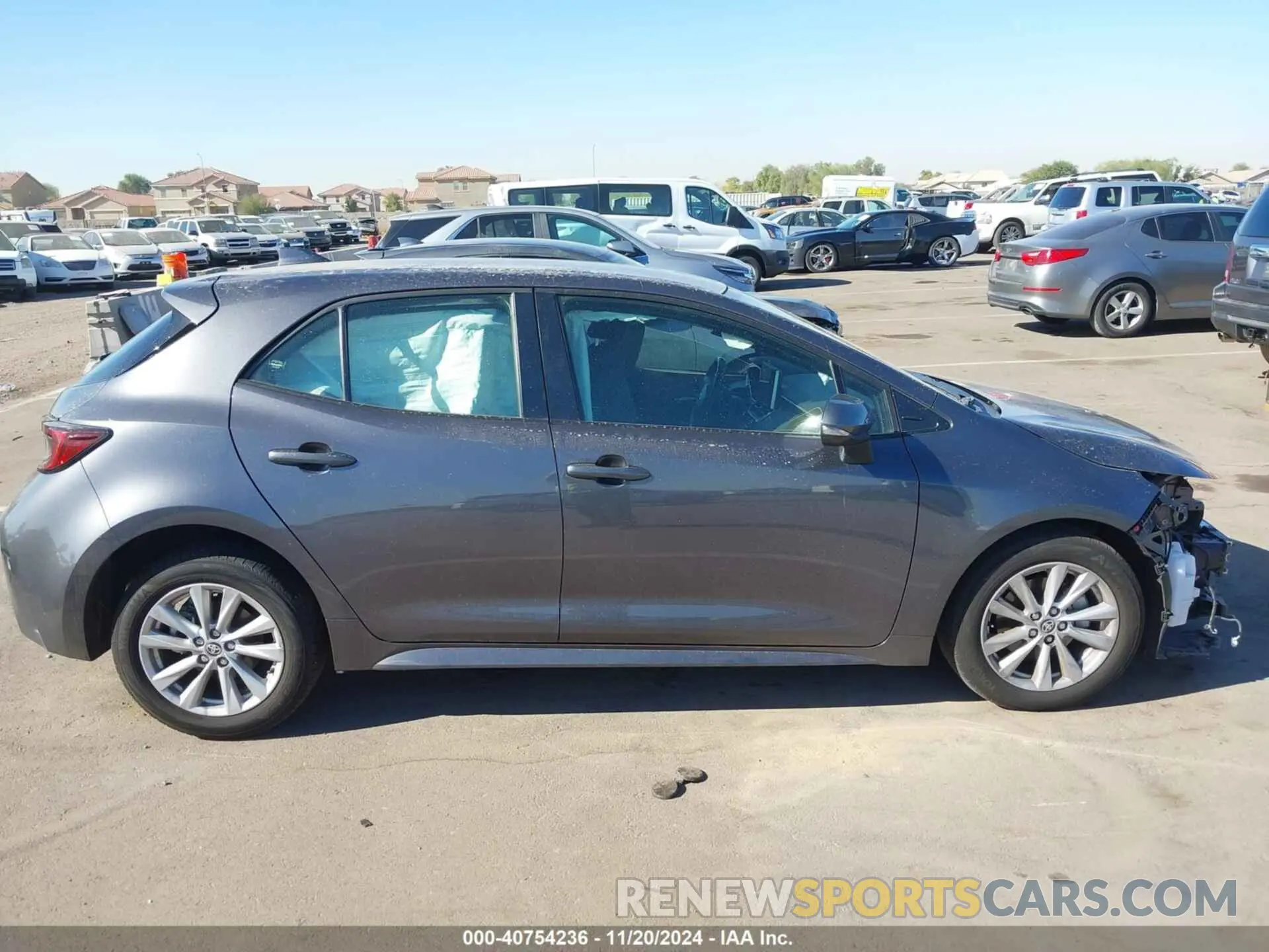 12 fotografías del automóvil dañado JTND4MBE9R3225787 TOYOTA COROLLA 2024