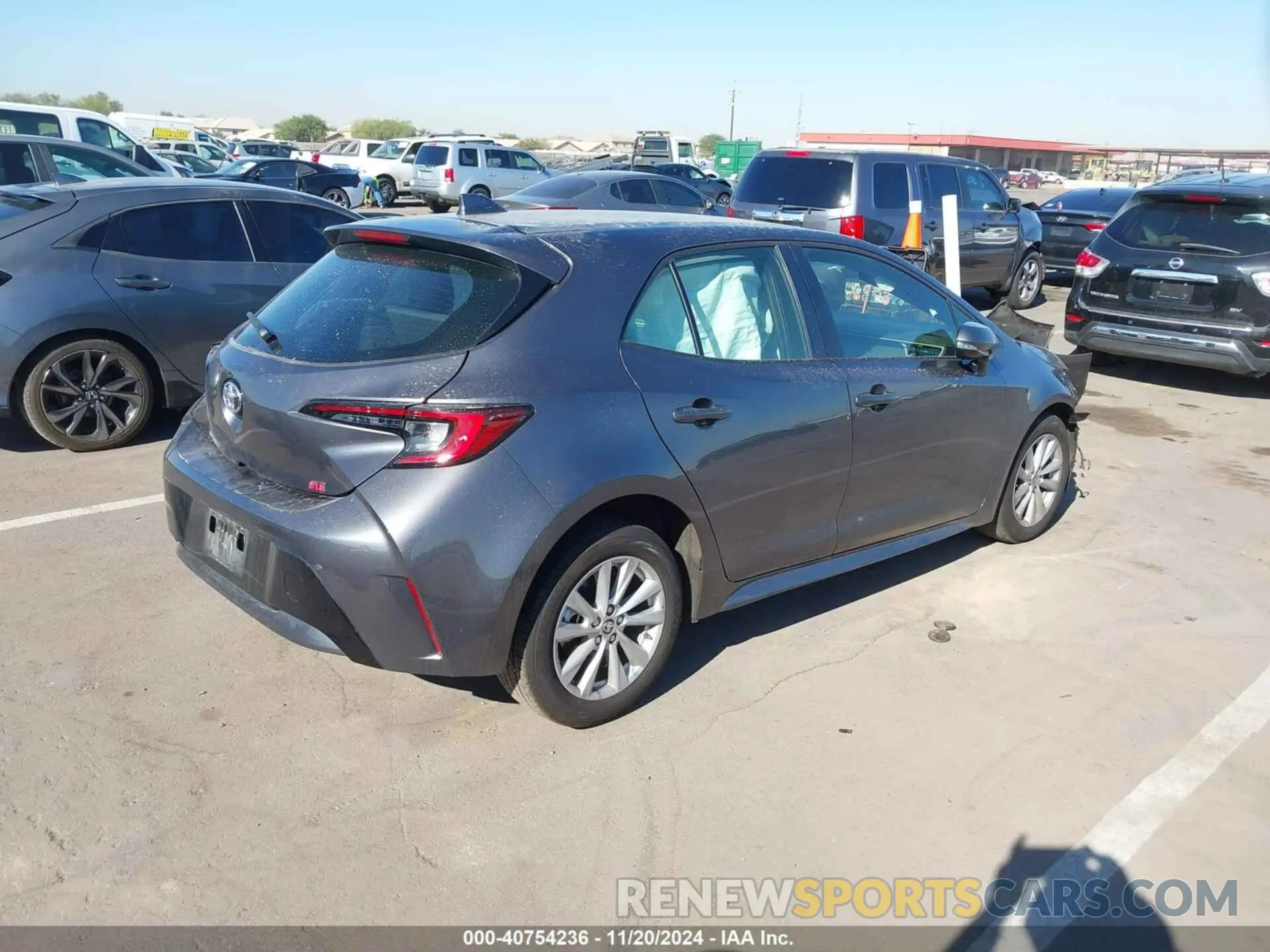 4 fotografías del automóvil dañado JTND4MBE9R3225787 TOYOTA COROLLA 2024