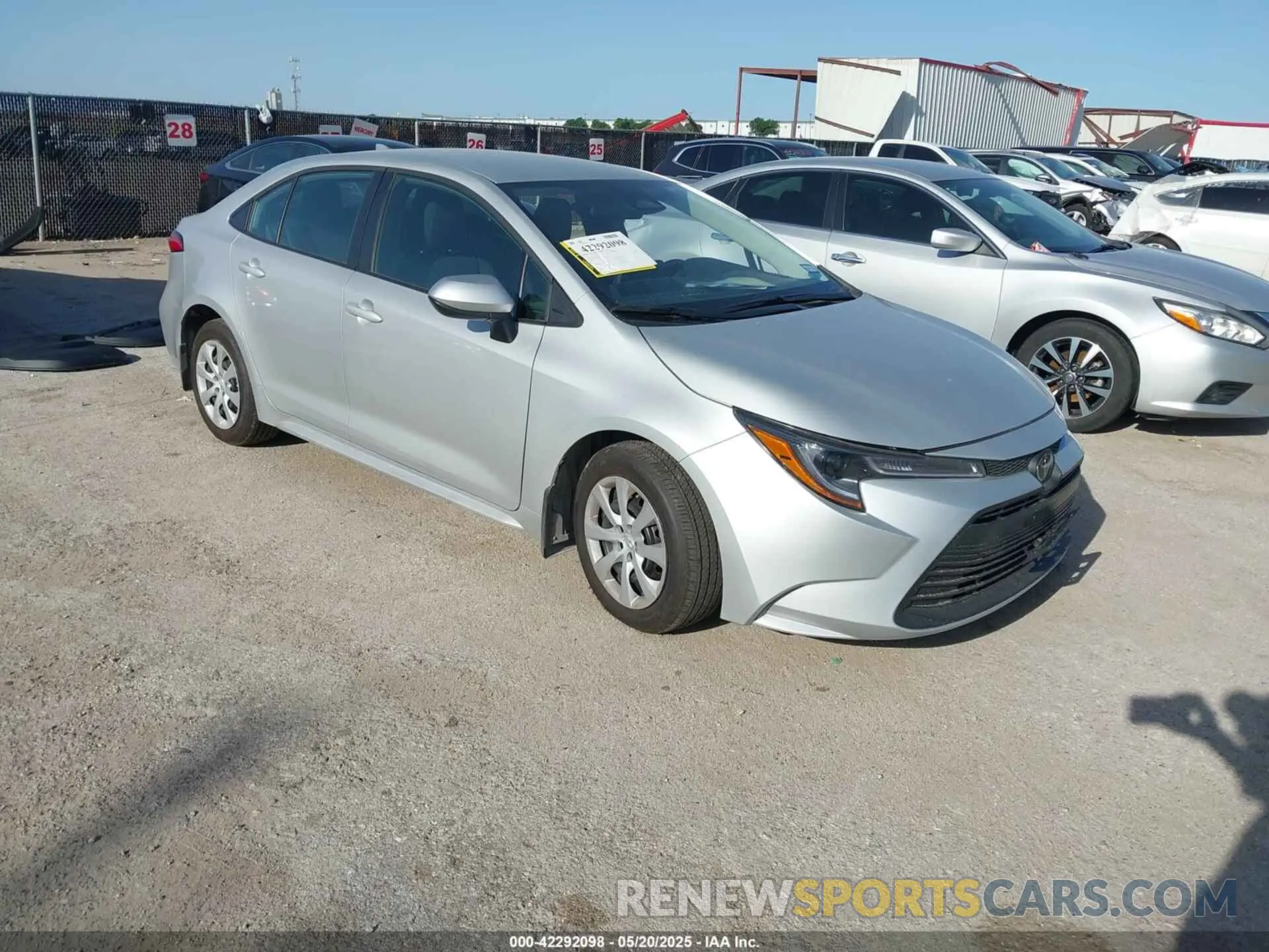 1 fotografías del automóvil dañado 5YFB4MDE0SP276035 TOYOTA COROLLA 2025