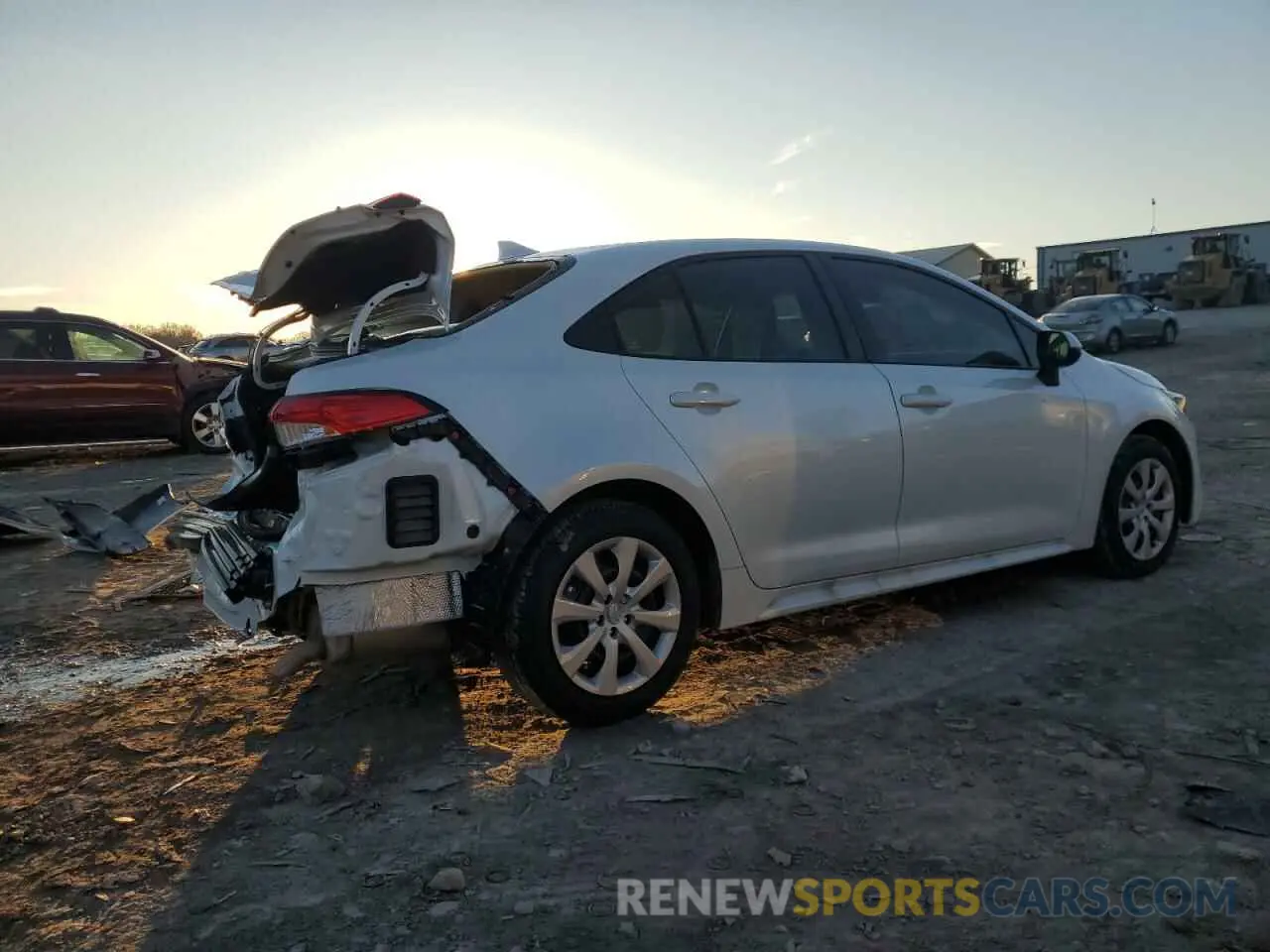3 fotografías del automóvil dañado 5YFB4MDE1SP249667 TOYOTA COROLLA 2025