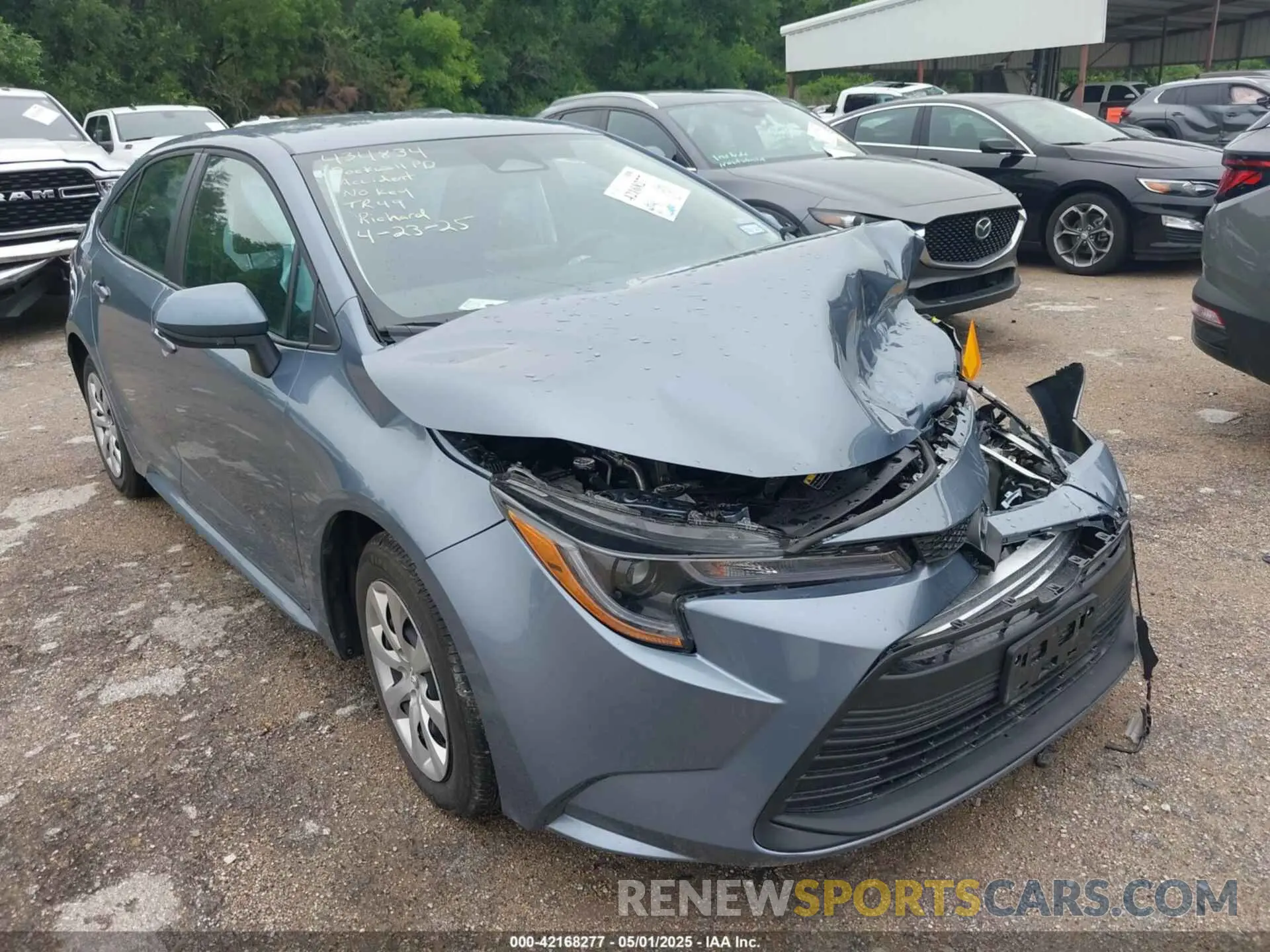 1 fotografías del automóvil dañado 5YFB4MDE2SP284881 TOYOTA COROLLA 2025