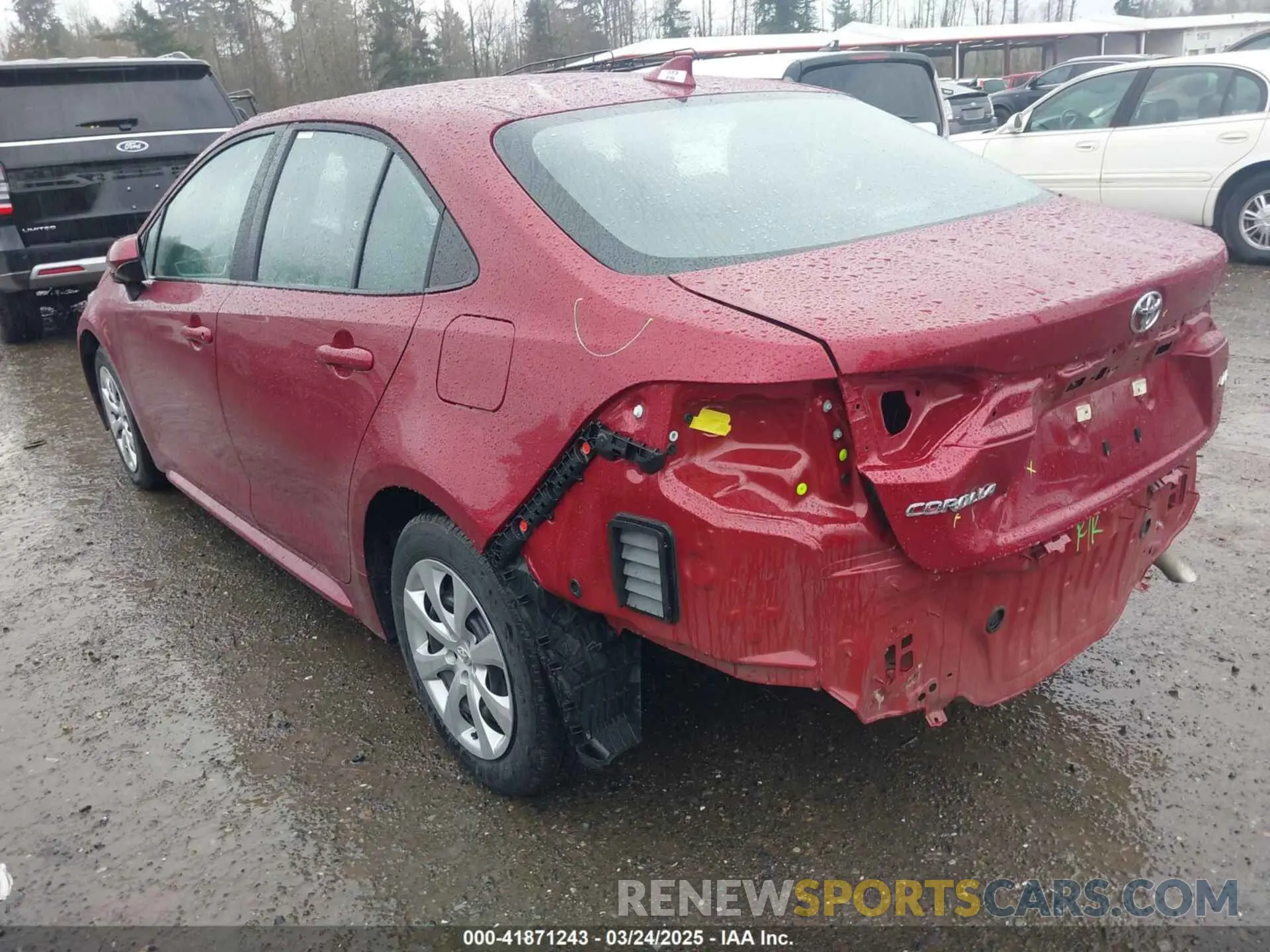 3 fotografías del automóvil dañado 5YFB4MDE3SP243420 TOYOTA COROLLA 2025