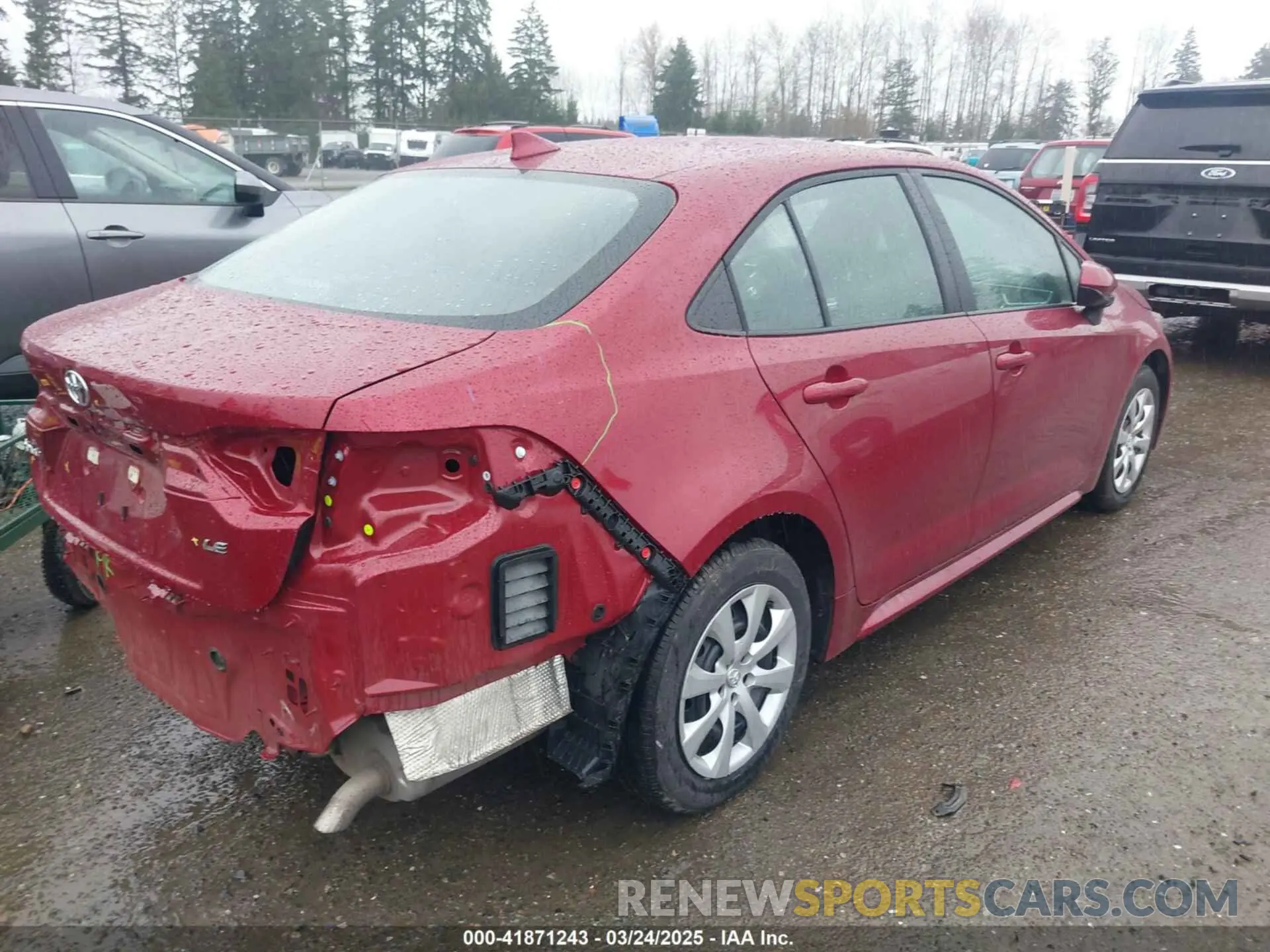 4 fotografías del automóvil dañado 5YFB4MDE3SP243420 TOYOTA COROLLA 2025