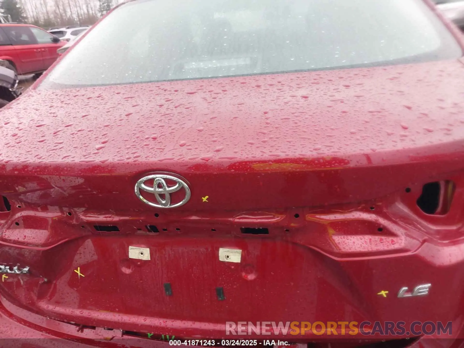 6 fotografías del automóvil dañado 5YFB4MDE3SP243420 TOYOTA COROLLA 2025