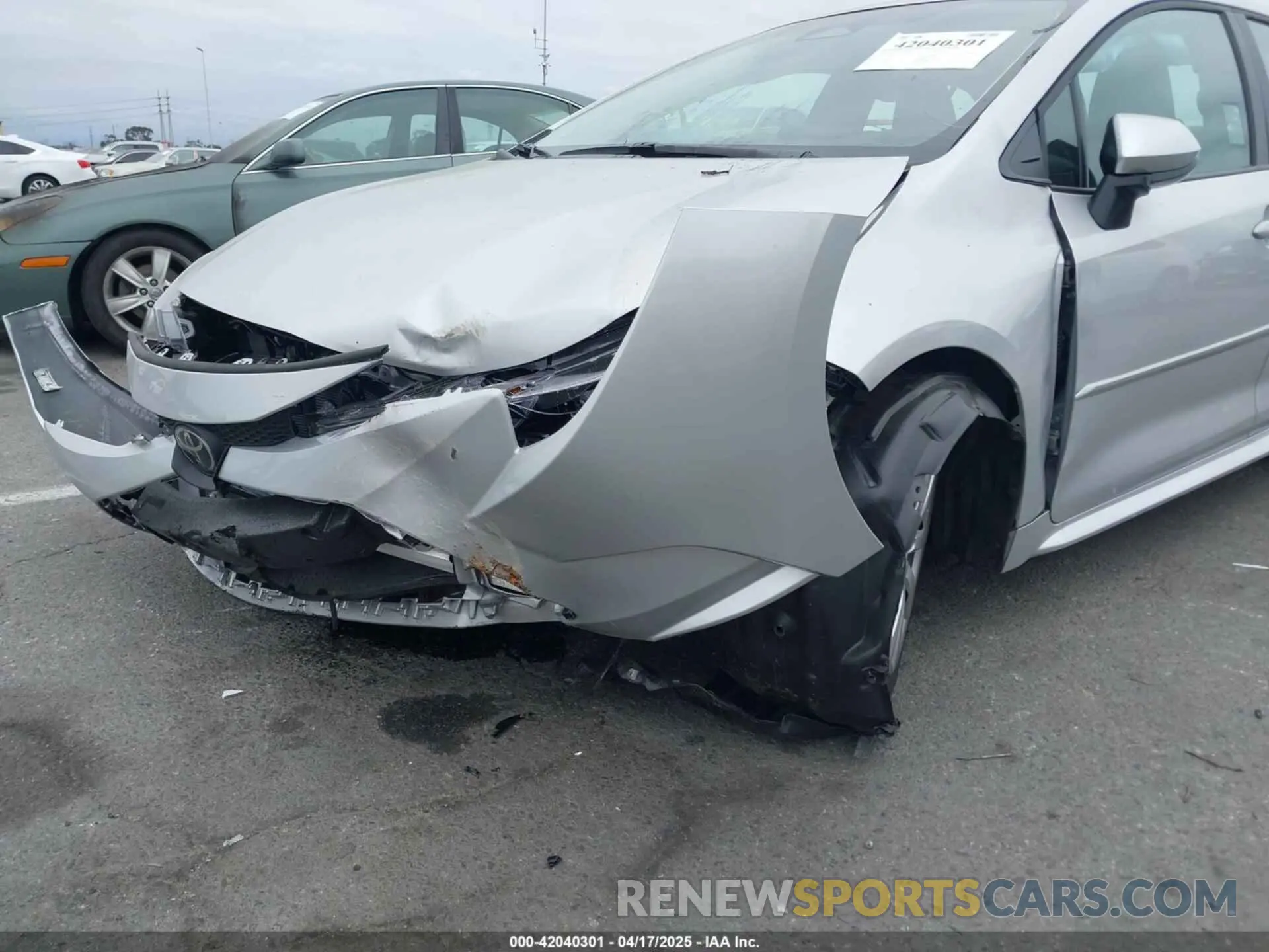 6 fotografías del automóvil dañado 5YFB4MDE3SP244096 TOYOTA COROLLA 2025