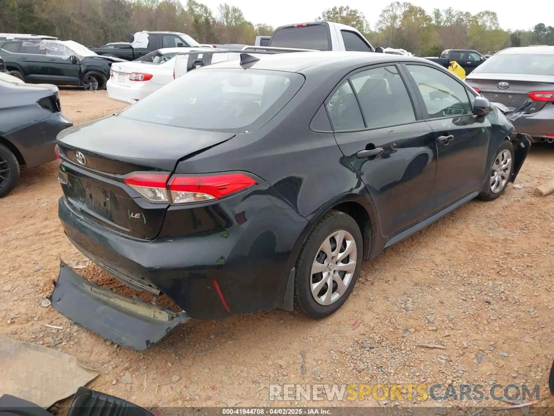 4 fotografías del automóvil dañado 5YFB4MDE4SP254152 TOYOTA COROLLA 2025