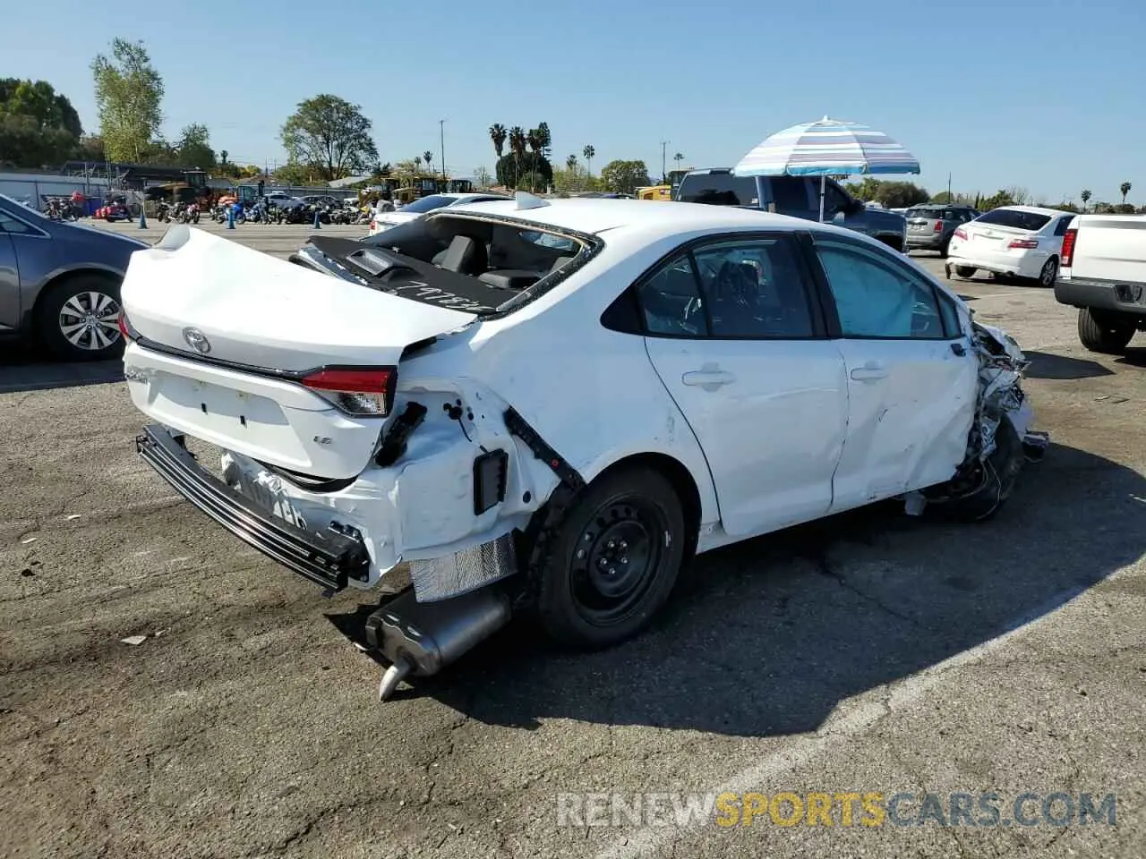 3 fotografías del automóvil dañado 5YFB4MDE4SP254944 TOYOTA COROLLA 2025