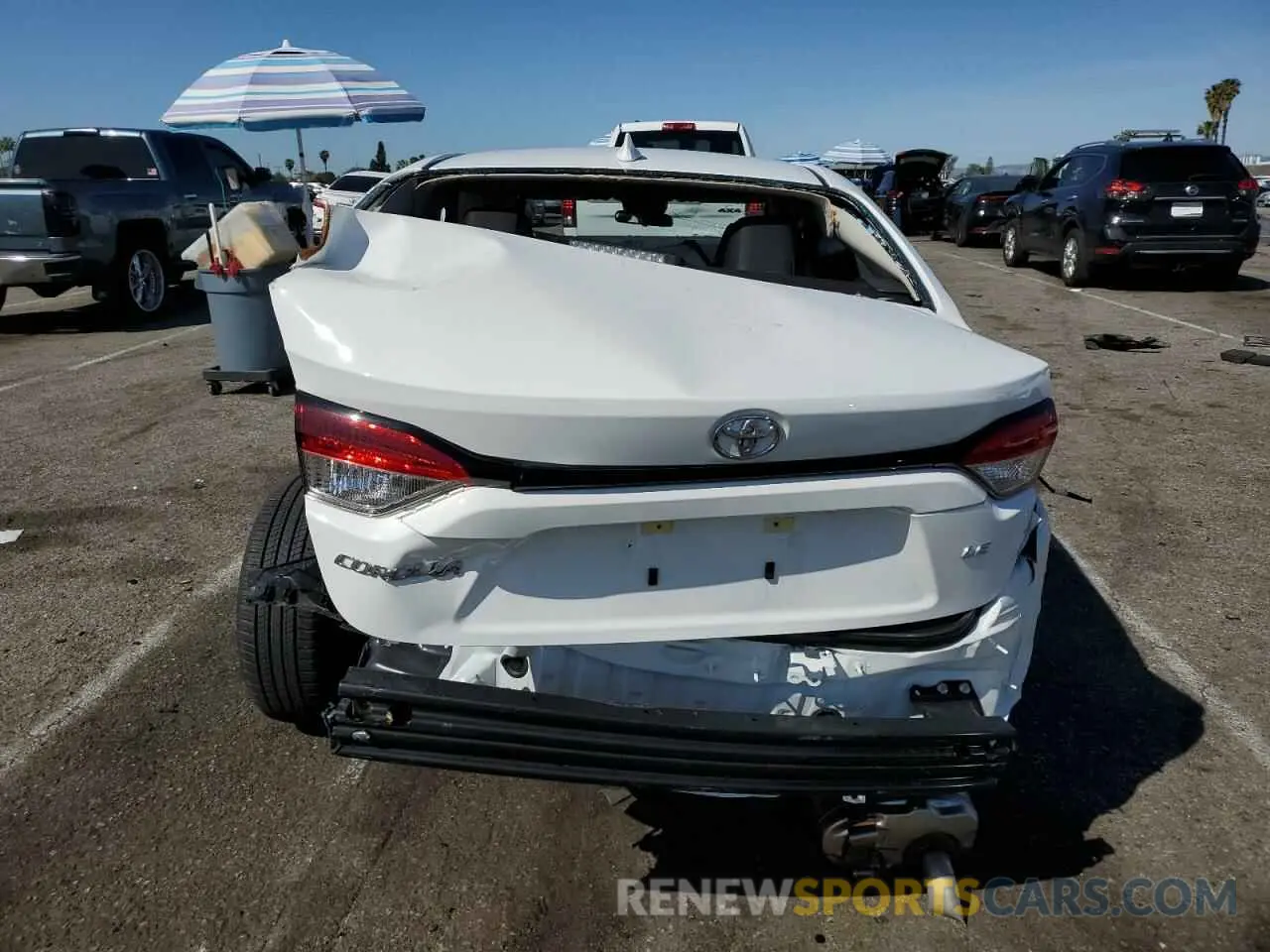 6 fotografías del automóvil dañado 5YFB4MDE4SP254944 TOYOTA COROLLA 2025