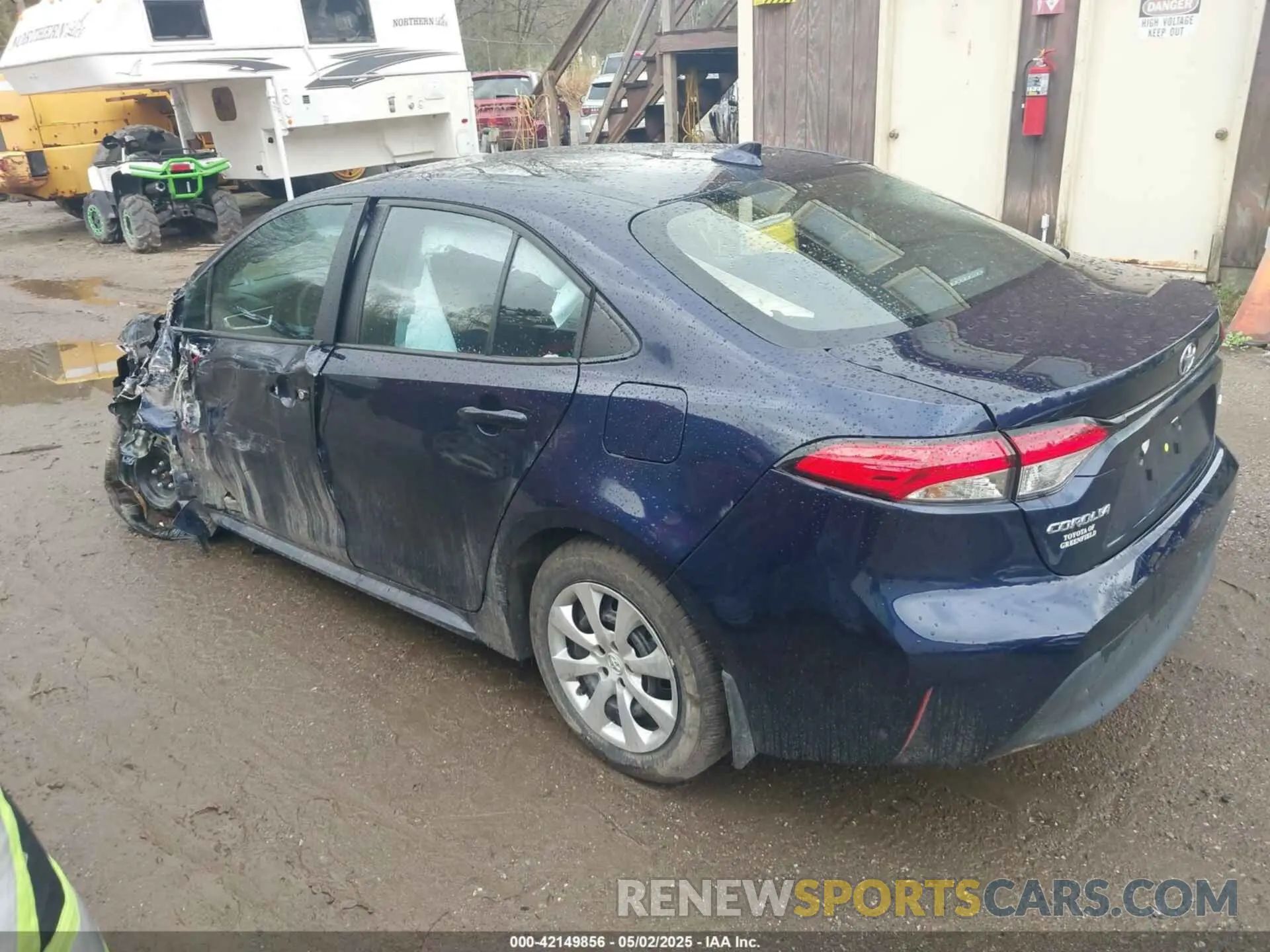 3 fotografías del automóvil dañado 5YFB4MDE6SP247199 TOYOTA COROLLA 2025
