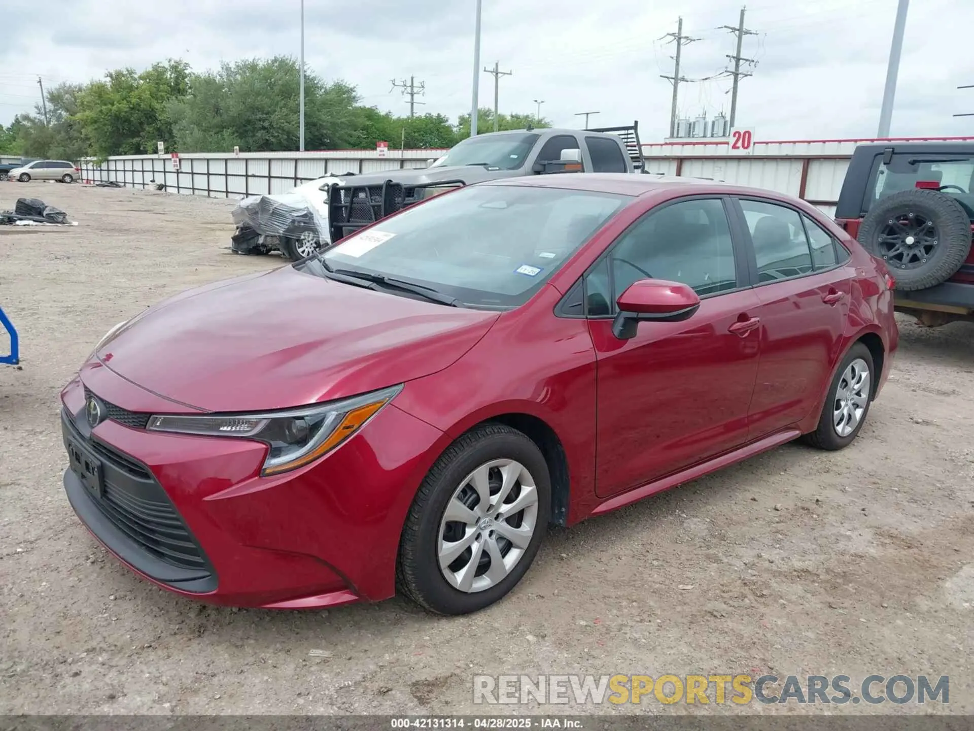 2 fotografías del automóvil dañado 5YFB4MDE6SP256565 TOYOTA COROLLA 2025