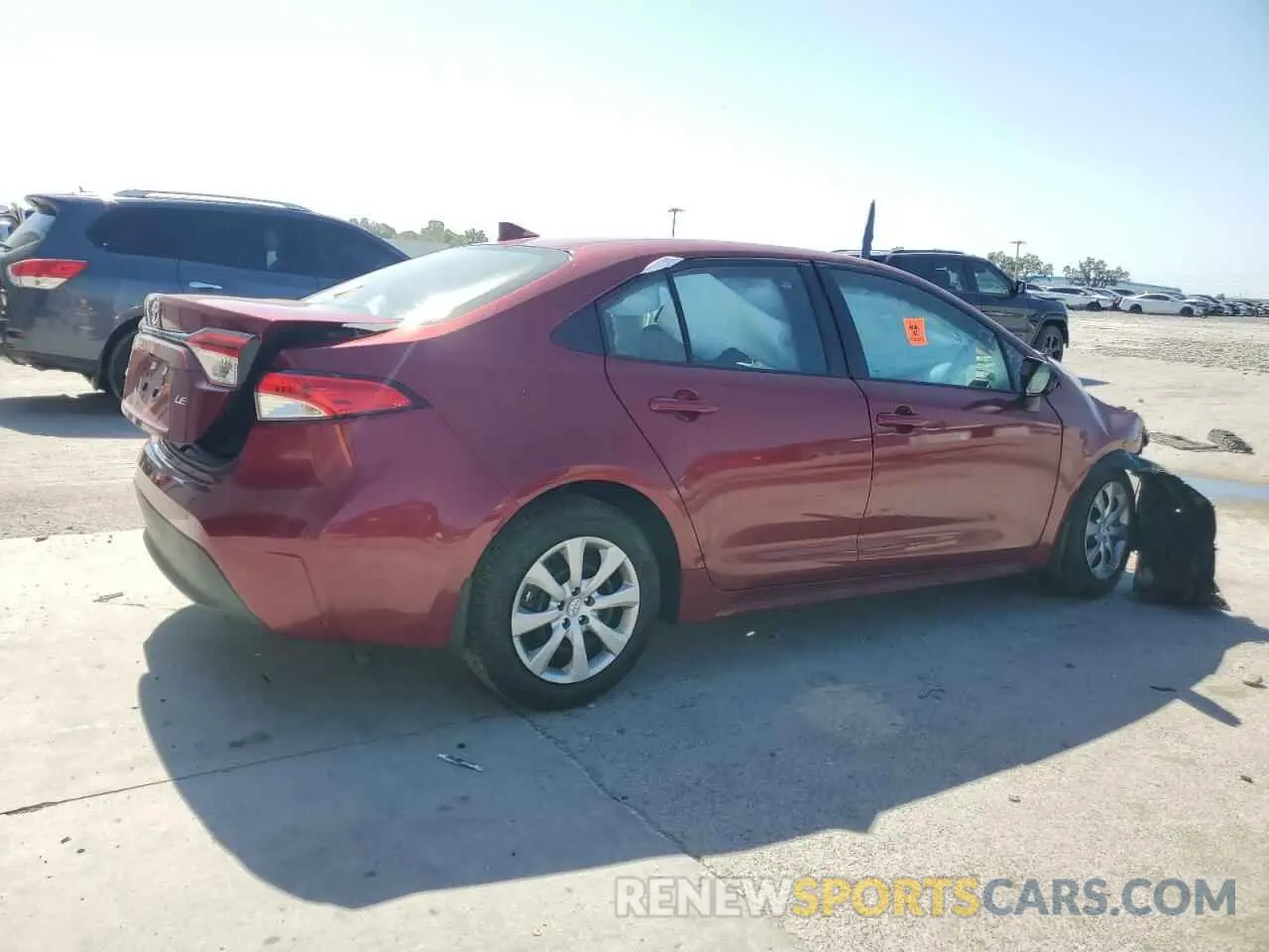 3 fotografías del automóvil dañado 5YFB4MDE8SP265087 TOYOTA COROLLA 2025