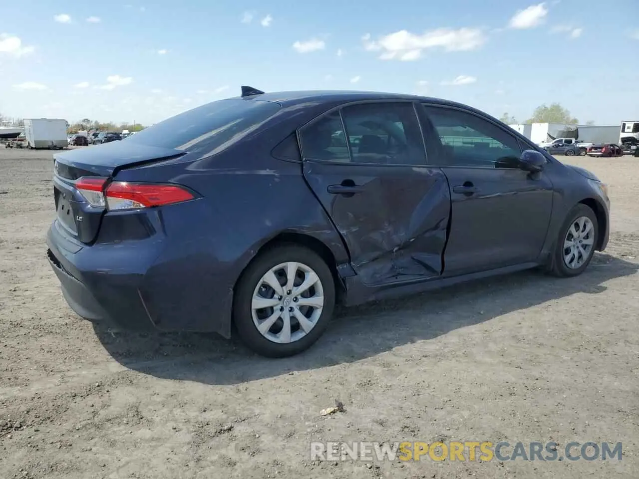 3 fotografías del automóvil dañado 5YFB4MDE9SP239632 TOYOTA COROLLA 2025