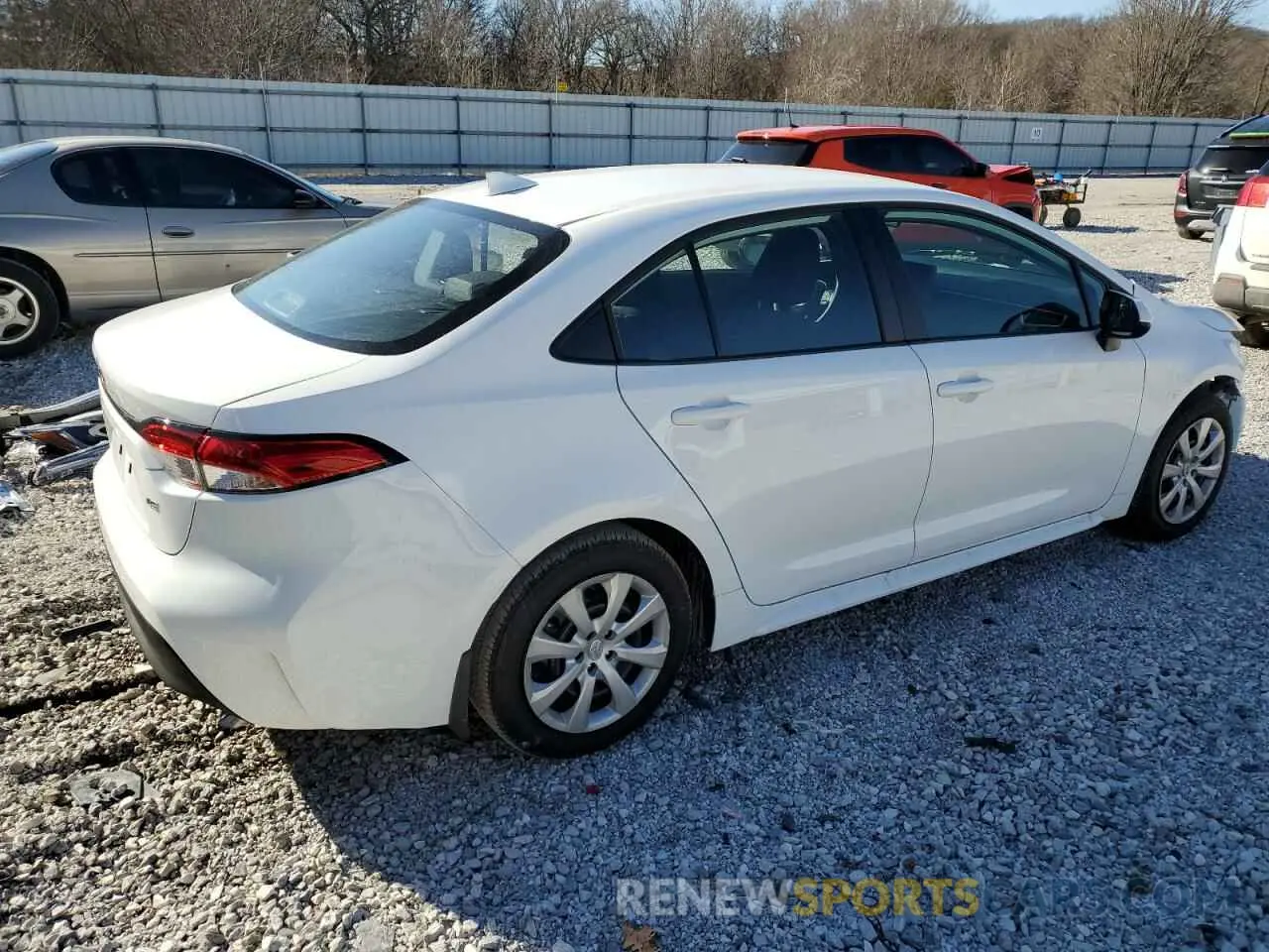 3 fotografías del automóvil dañado 5YFB4MDE9SP263025 TOYOTA COROLLA 2025