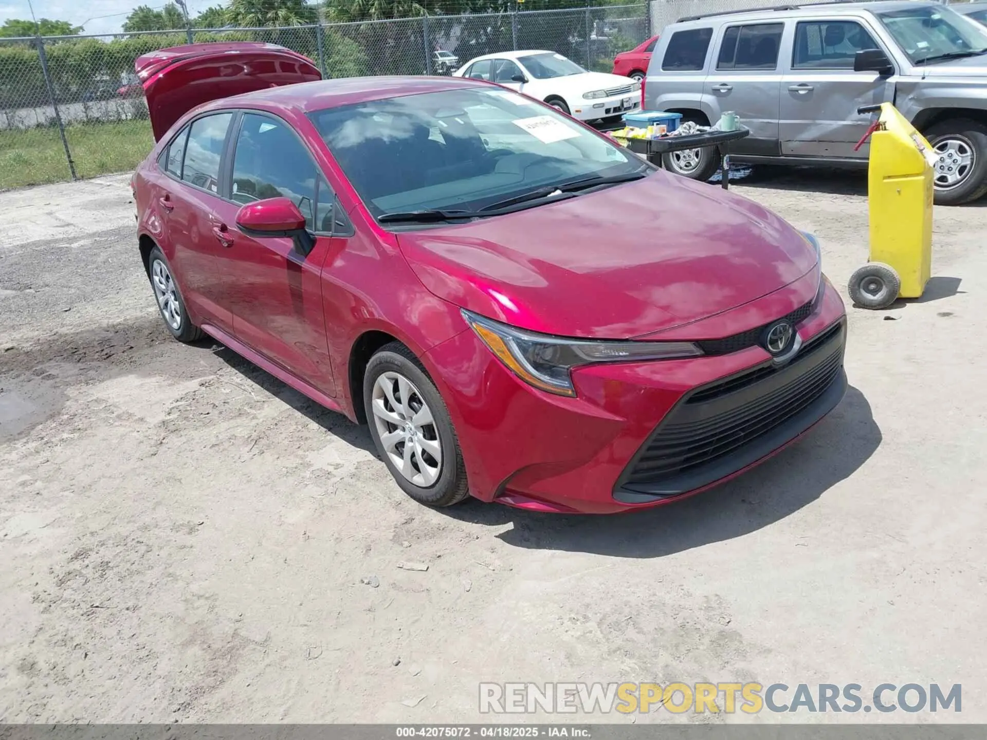 1 fotografías del automóvil dañado 5YFB4MDEXSP232303 TOYOTA COROLLA 2025