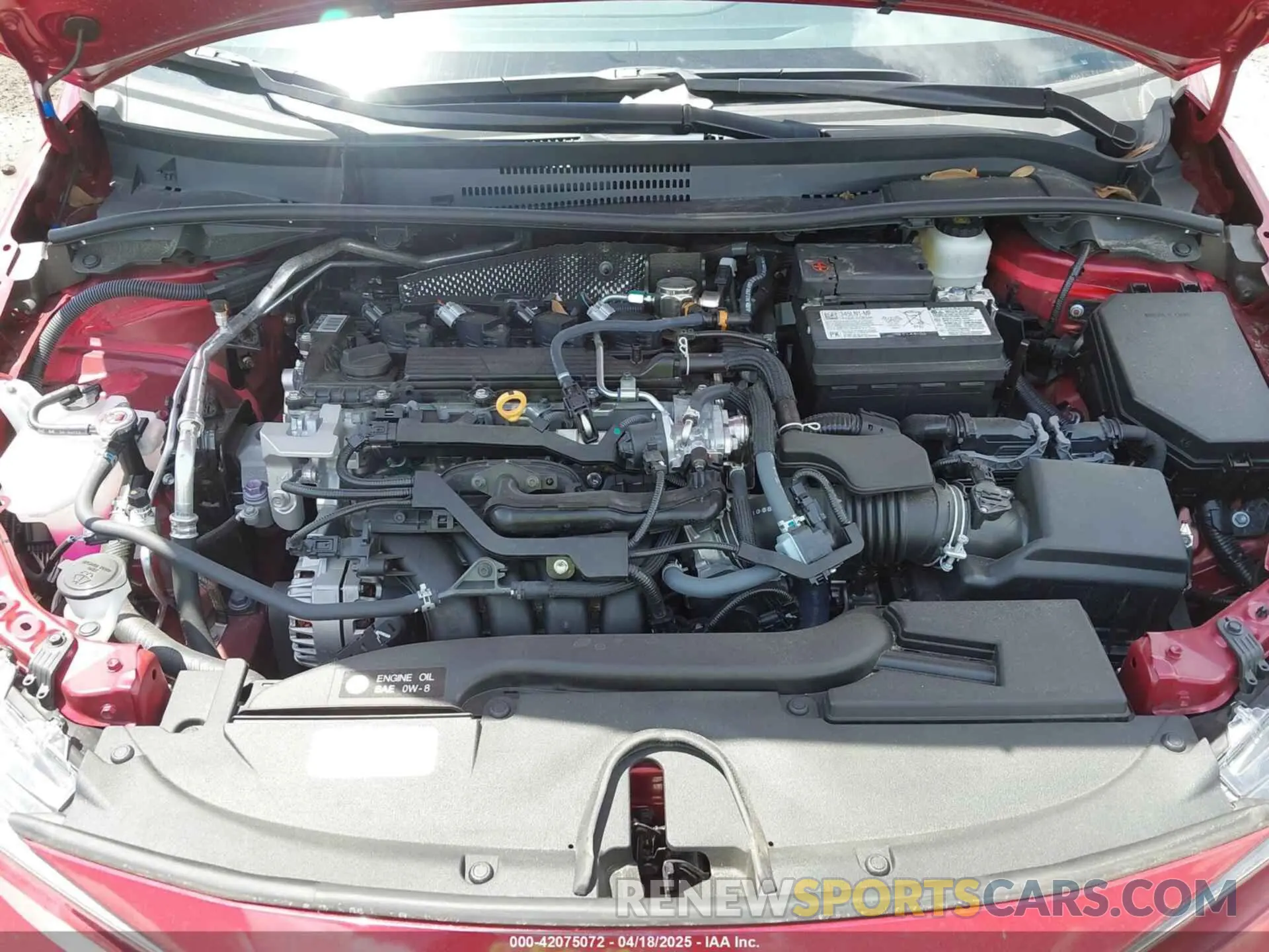 10 fotografías del automóvil dañado 5YFB4MDEXSP232303 TOYOTA COROLLA 2025