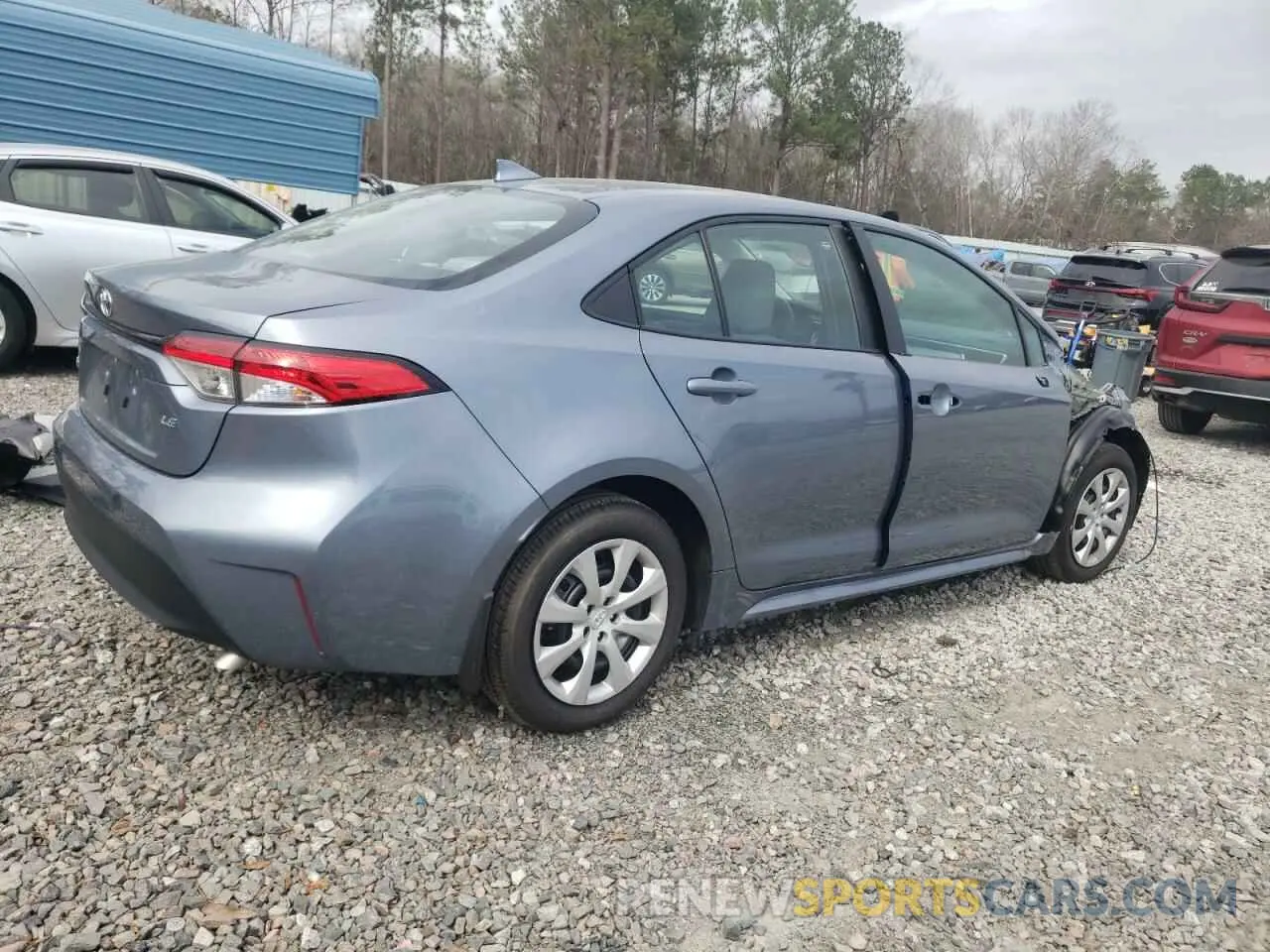 3 fotografías del automóvil dañado 5YFB4MDEXSP252048 TOYOTA COROLLA 2025