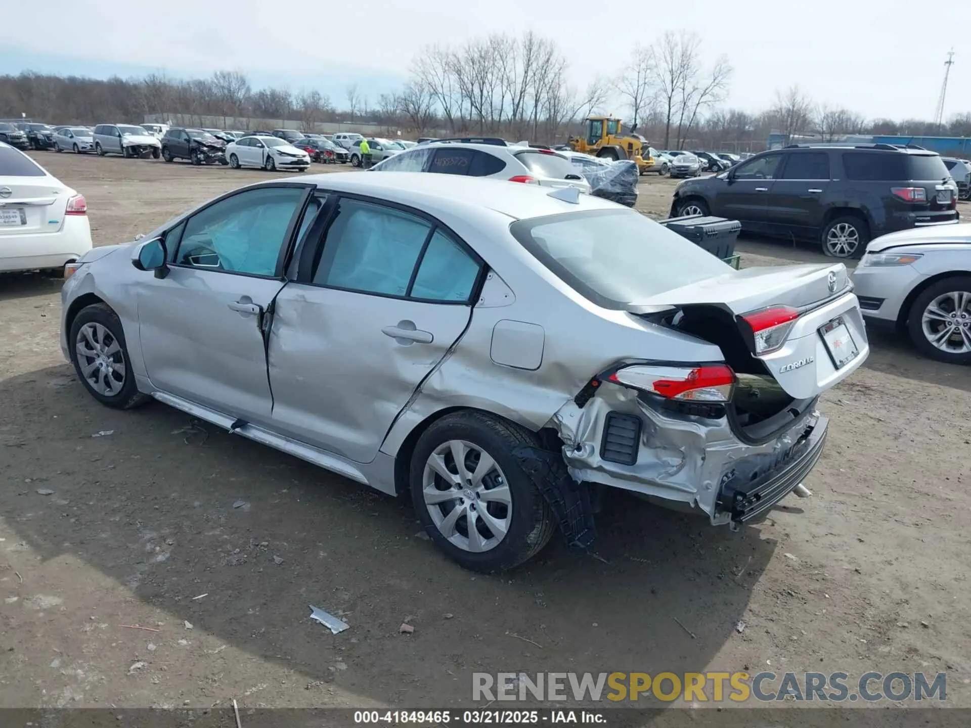 3 fotografías del automóvil dañado 5YFB4MDEXSP270663 TOYOTA COROLLA 2025
