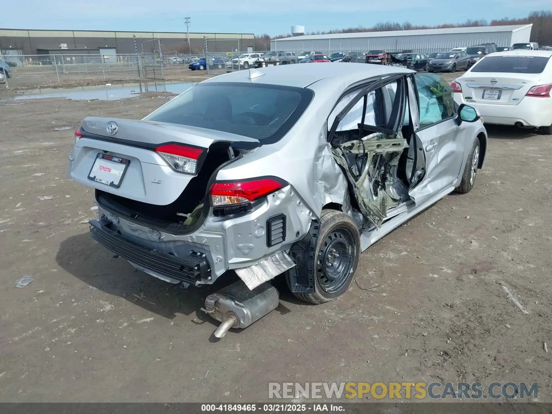 4 fotografías del automóvil dañado 5YFB4MDEXSP270663 TOYOTA COROLLA 2025