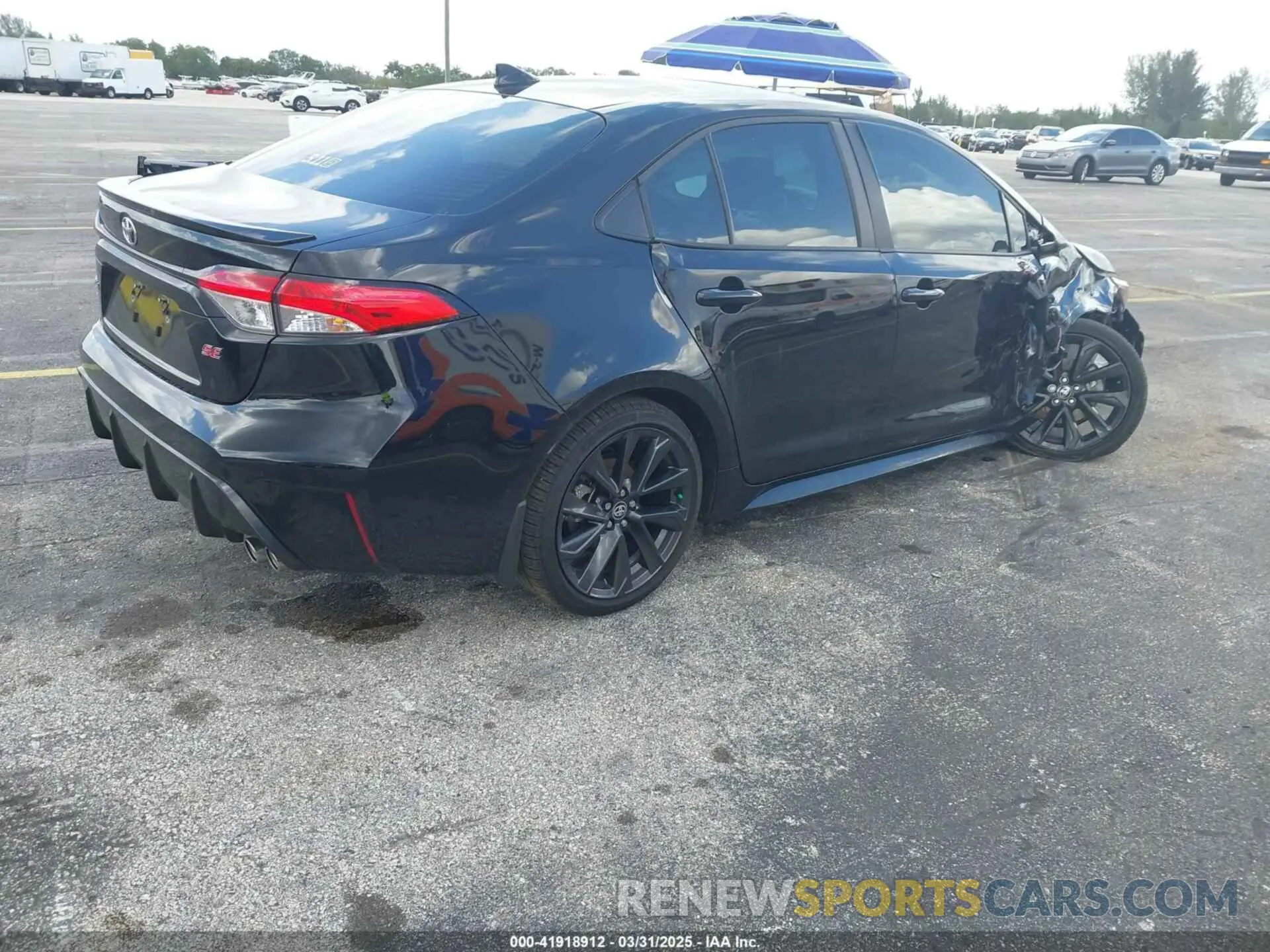 4 fotografías del automóvil dañado 5YFP4MCEXSP219395 TOYOTA COROLLA 2025