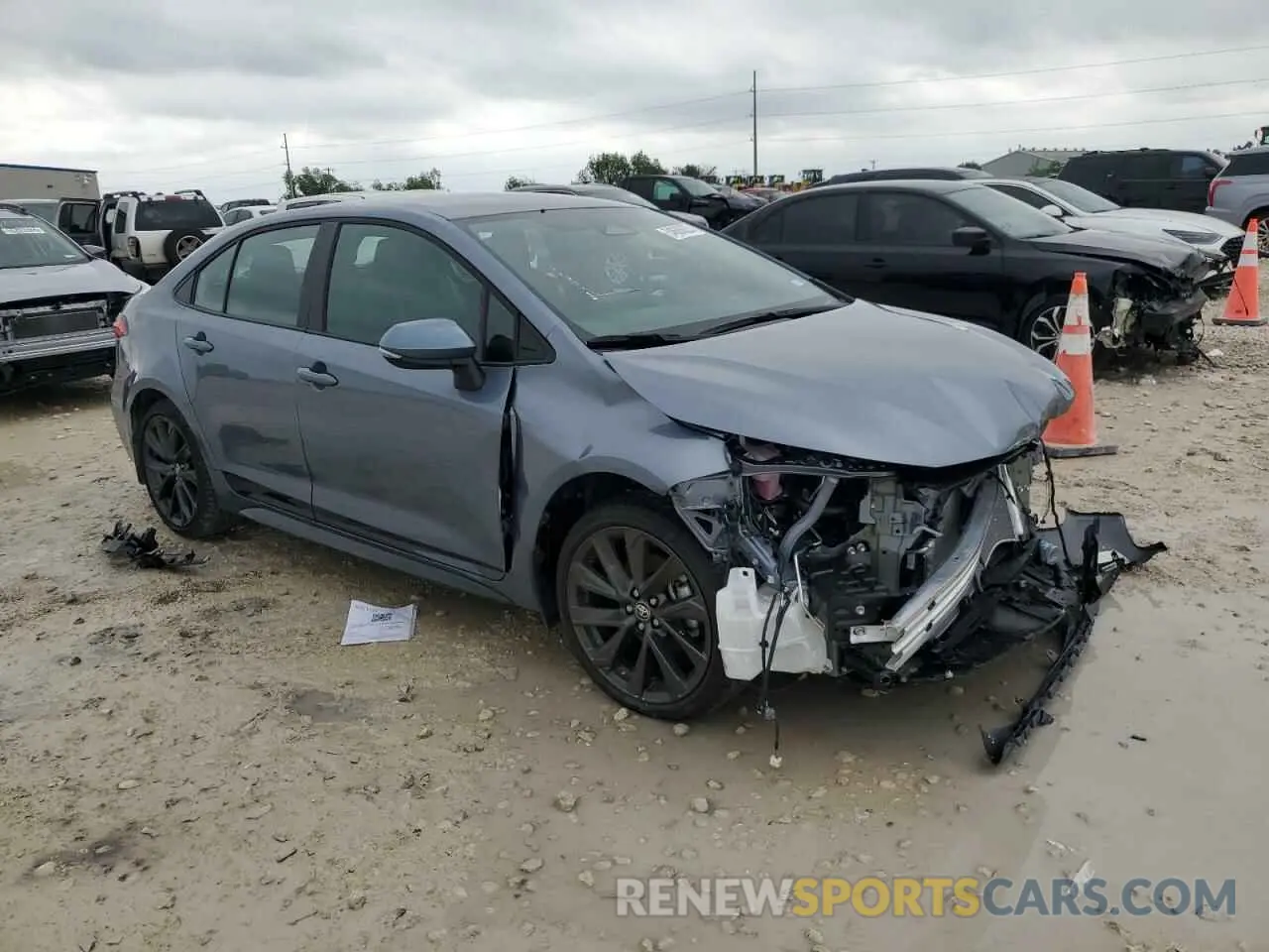 4 fotografías del automóvil dañado 5YFS4MCE0SP228651 TOYOTA COROLLA 2025