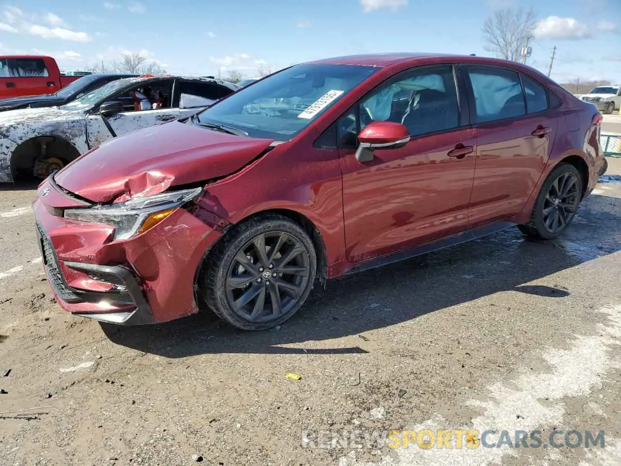 1 fotografías del automóvil dañado 5YFS4MCE4SP223856 TOYOTA COROLLA 2025