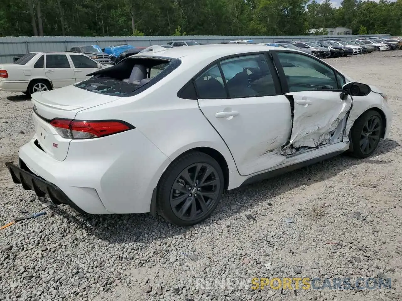 3 fotografías del automóvil dañado 5YFS4MCE6SP234762 TOYOTA COROLLA 2025