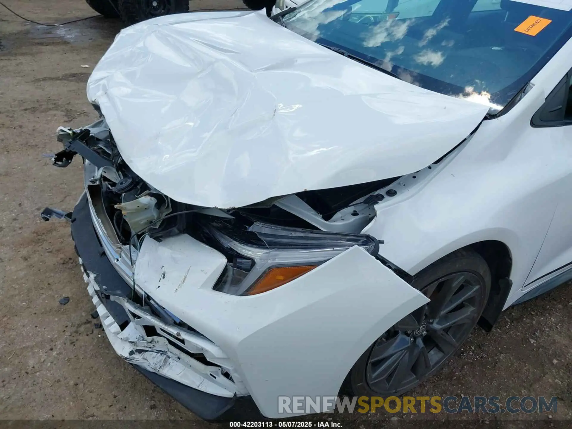 6 fotografías del automóvil dañado 5YFS4MCE8SP222483 TOYOTA COROLLA 2025