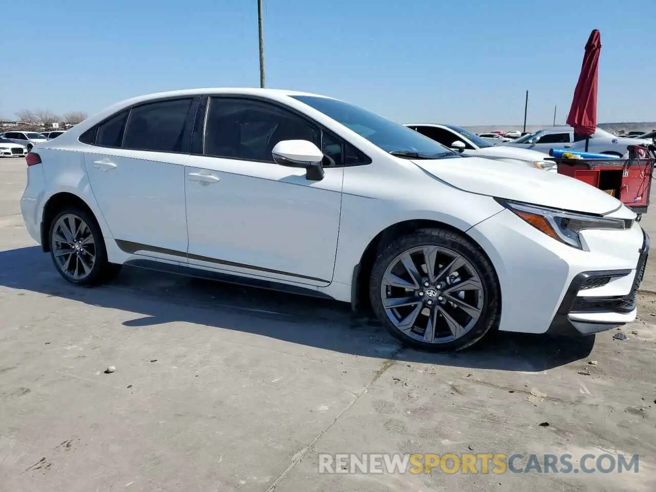 4 fotografías del automóvil dañado 5YFS4MCE9SP222332 TOYOTA COROLLA 2025