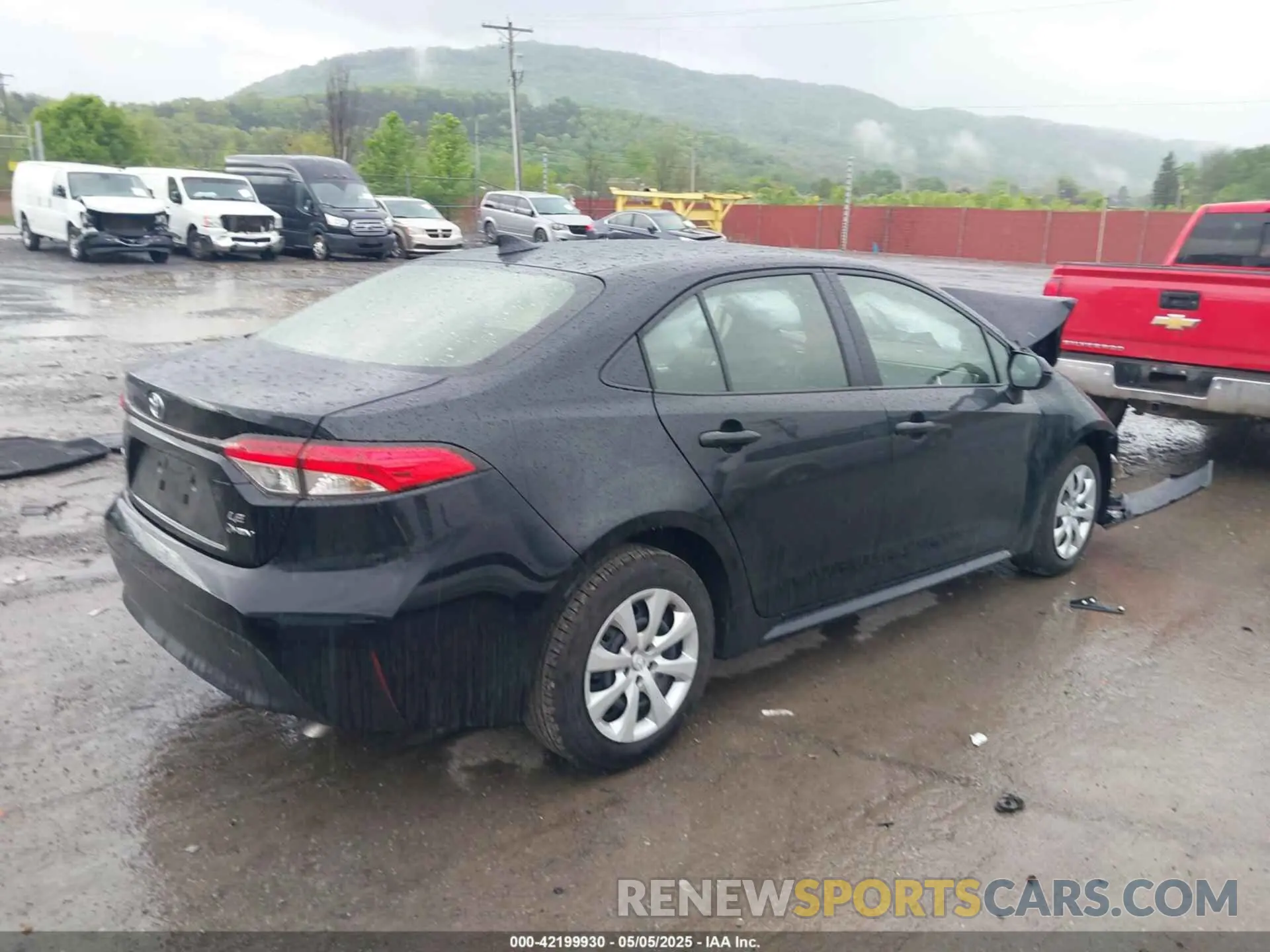 4 fotografías del automóvil dañado JTDBCMFE3S3075903 TOYOTA COROLLA 2025