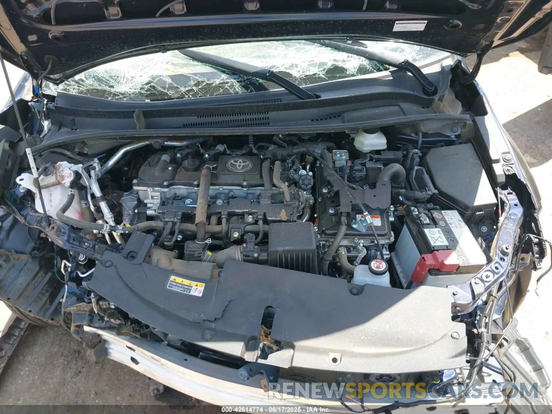 10 fotografías del automóvil dañado JTDBCMFE4S3069320 TOYOTA COROLLA 2025