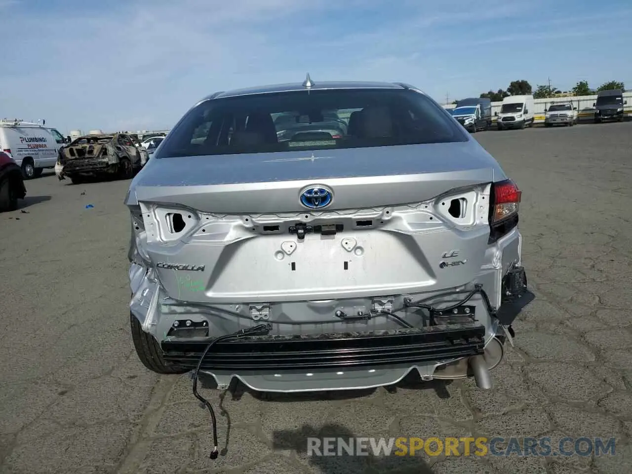 6 fotografías del automóvil dañado JTDBCMFE6SJ039313 TOYOTA COROLLA 2025