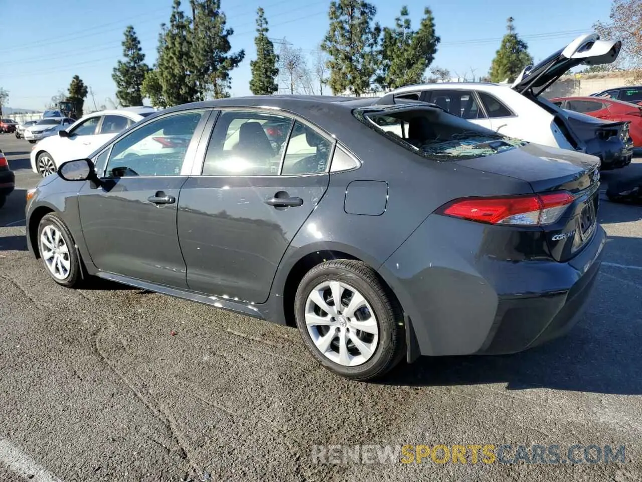 2 fotografías del automóvil dañado JTDBCMFE7S3074141 TOYOTA COROLLA 2025