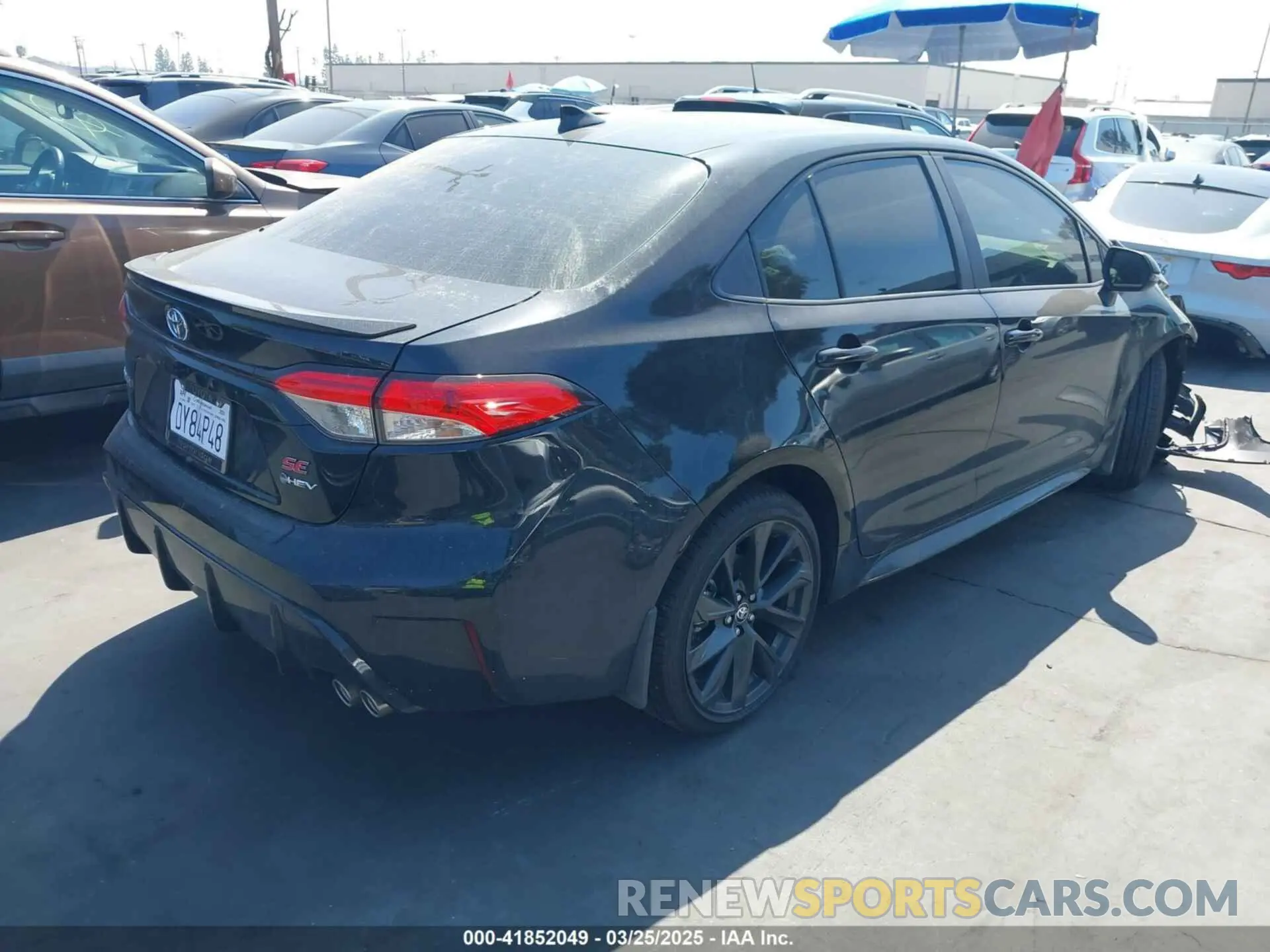 4 fotografías del automóvil dañado JTDBCMFEXSJ041677 TOYOTA COROLLA 2025