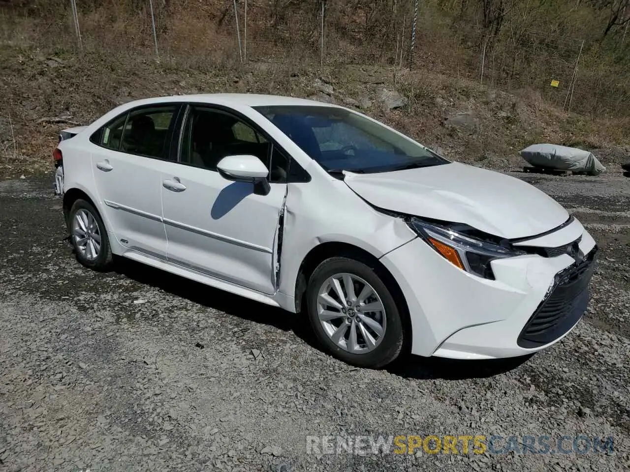 4 fotografías del automóvil dañado JTDBDMHE0S3017452 TOYOTA COROLLA 2025